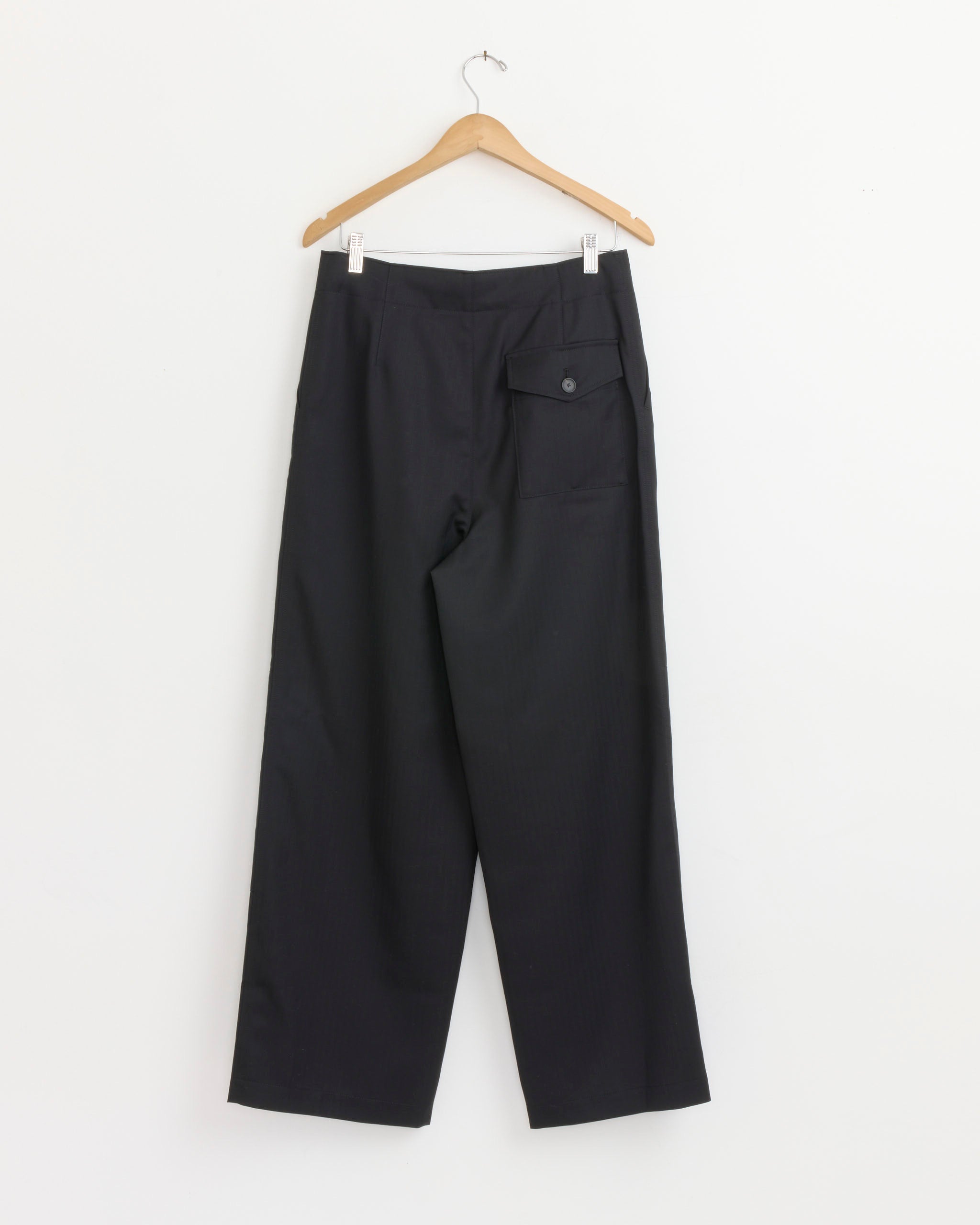 パンツ 26ss AURALEE WOOL HERRINGBONE CARGO Wool Herringbone Cargo Pant in Black
