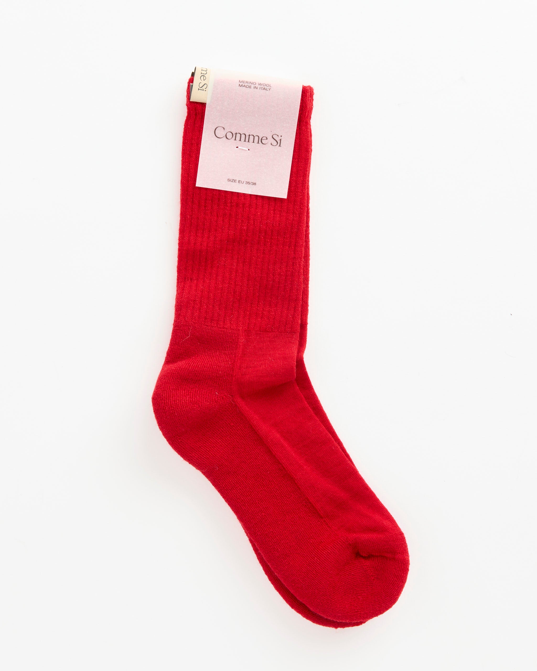 Comme Si The Merino Tube Sock Ruby Red - Ruby Red / 35/38 (281099)