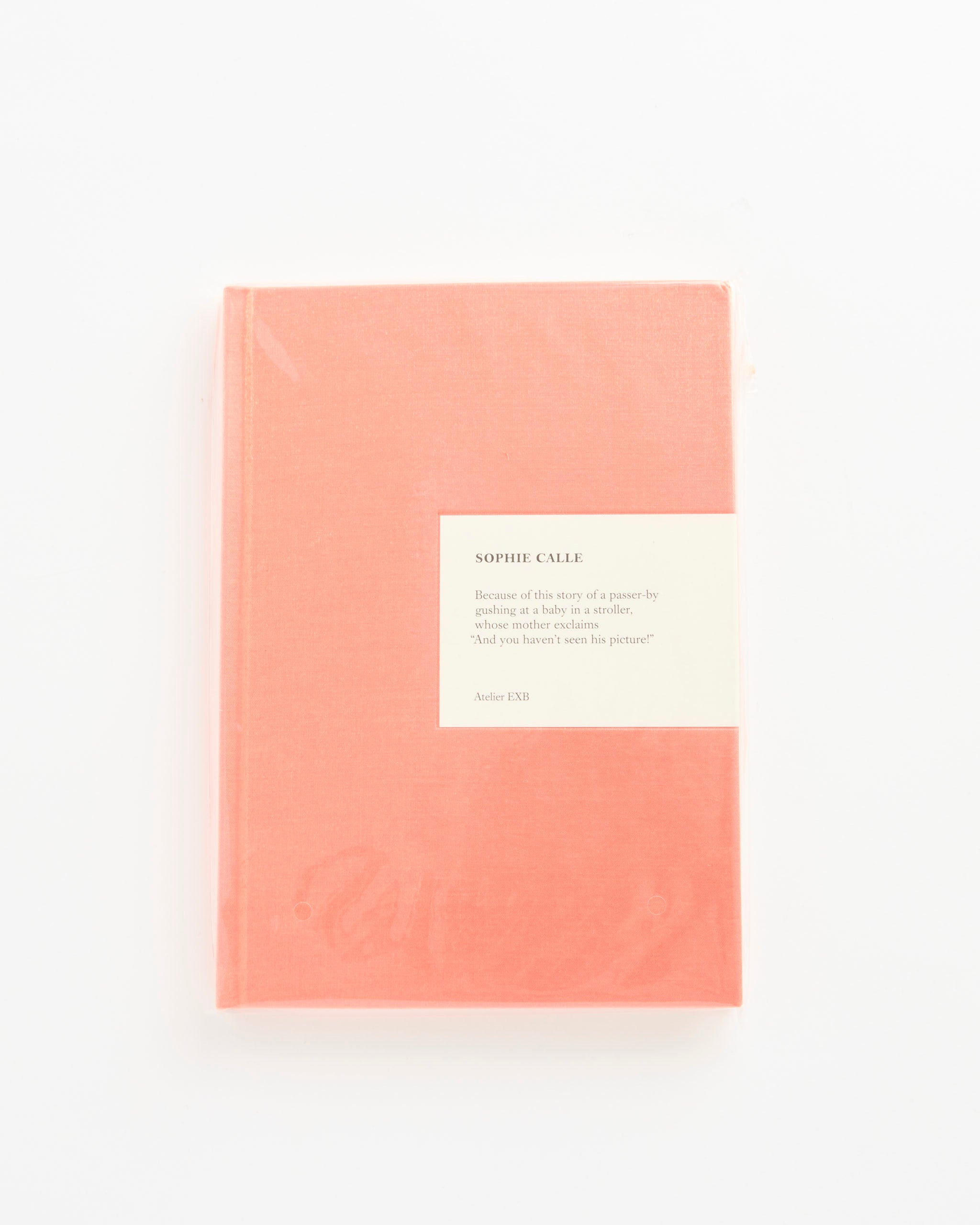 Artbook Sophie Calle: Because - Default Title (281106)