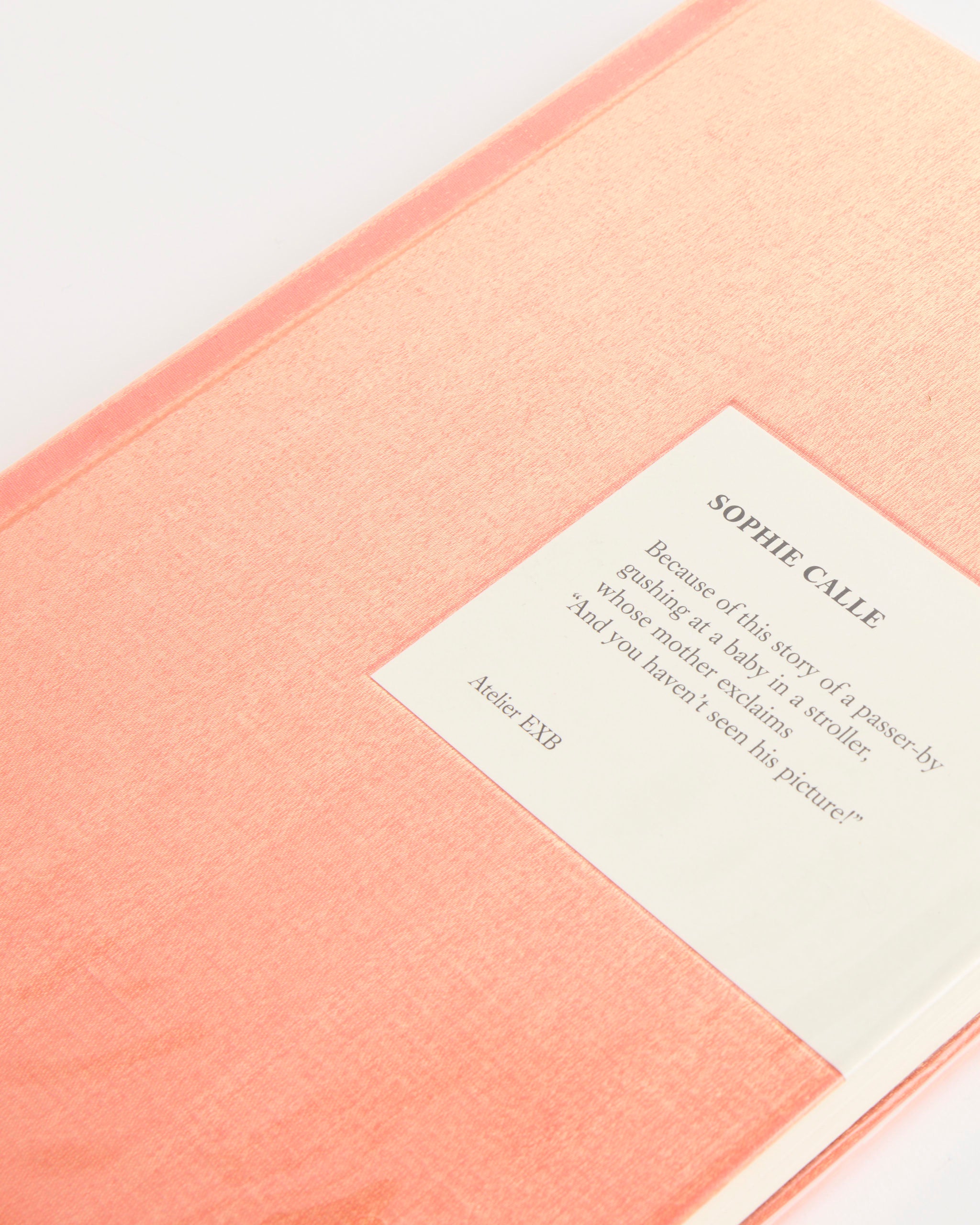 Artbook Sophie Calle: Because - Default Title (281106)