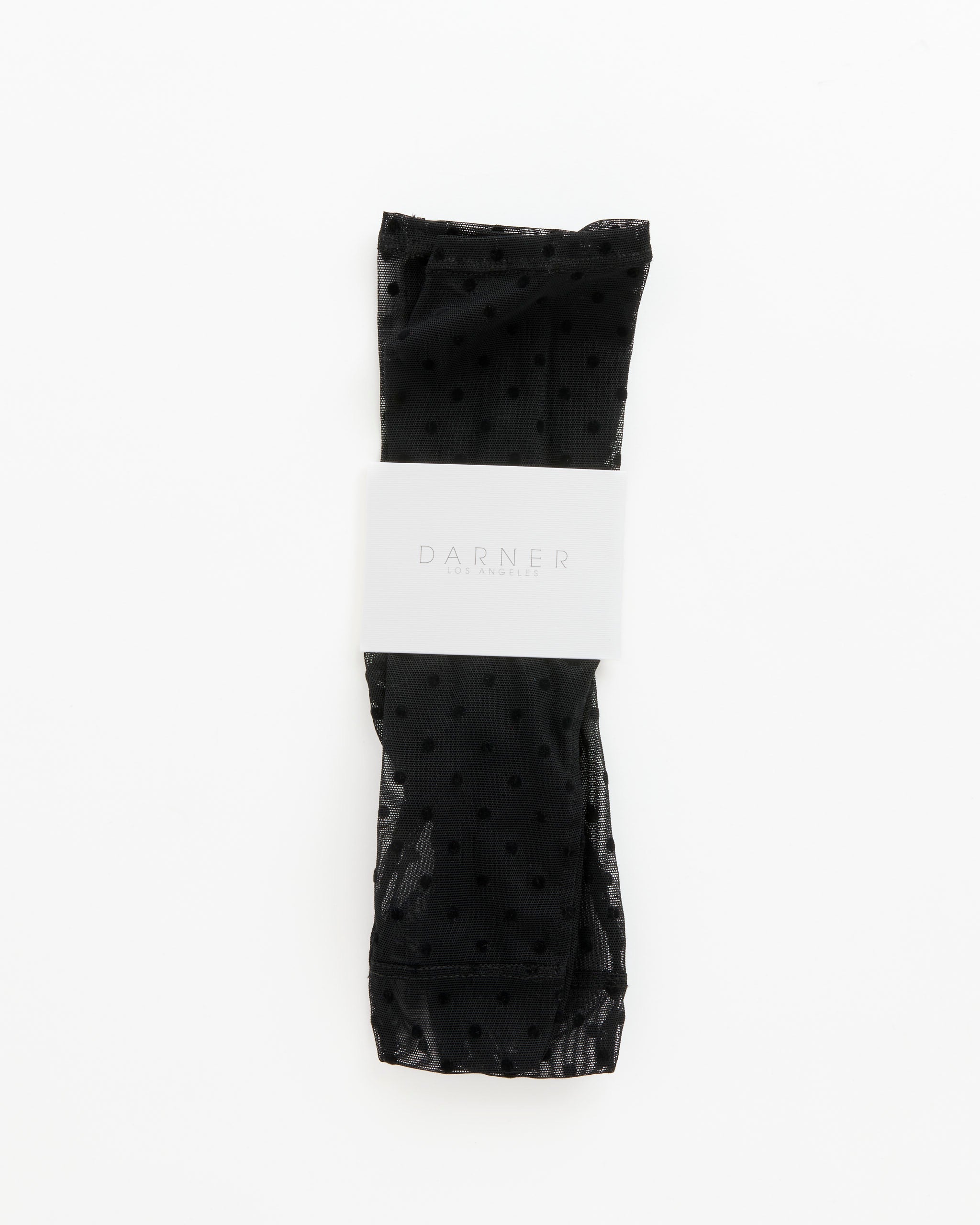 Darner Velvet Dots Mesh Socks Black - Black / 1 (281242)