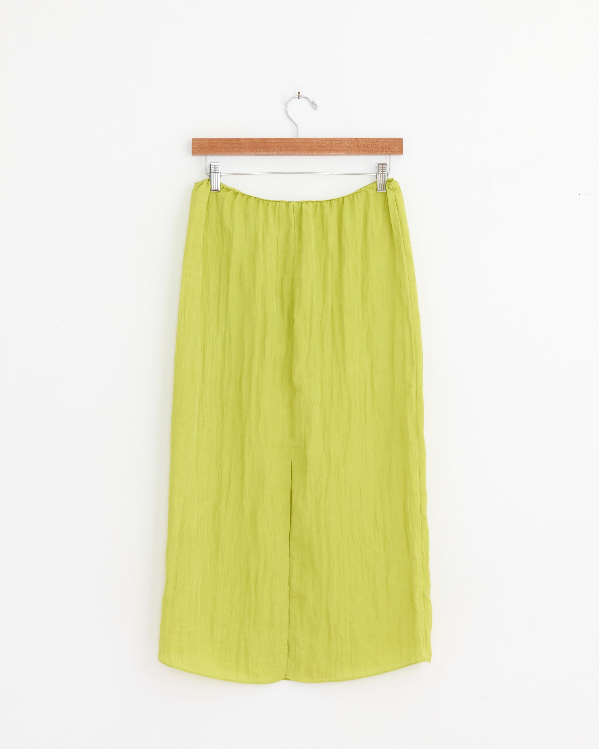 Tibi The Crinkle Slip Skirt - Pea Pod / S (281256)