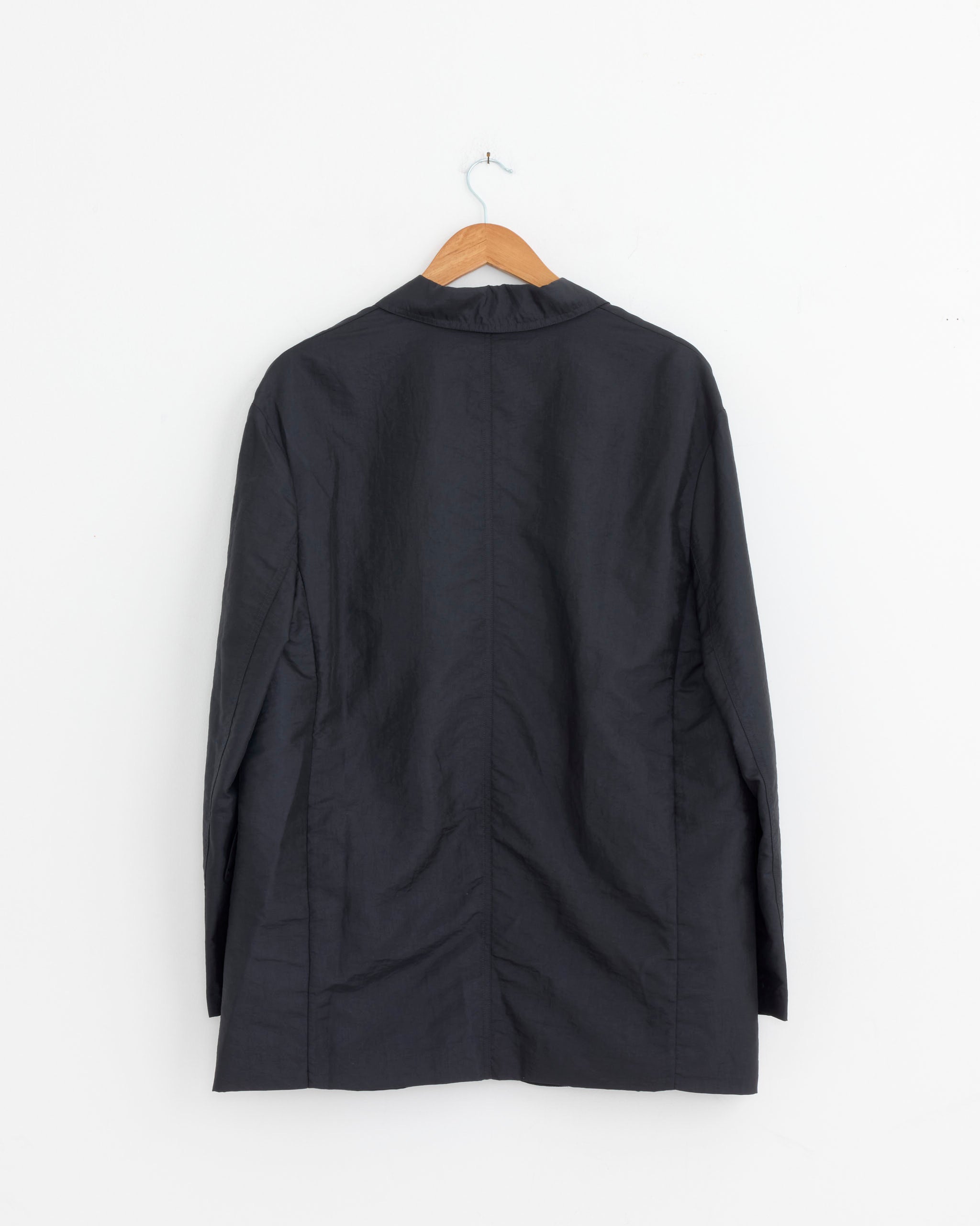 Tibi Crispy Nylon Liam Blazer - Navy / S (281287)