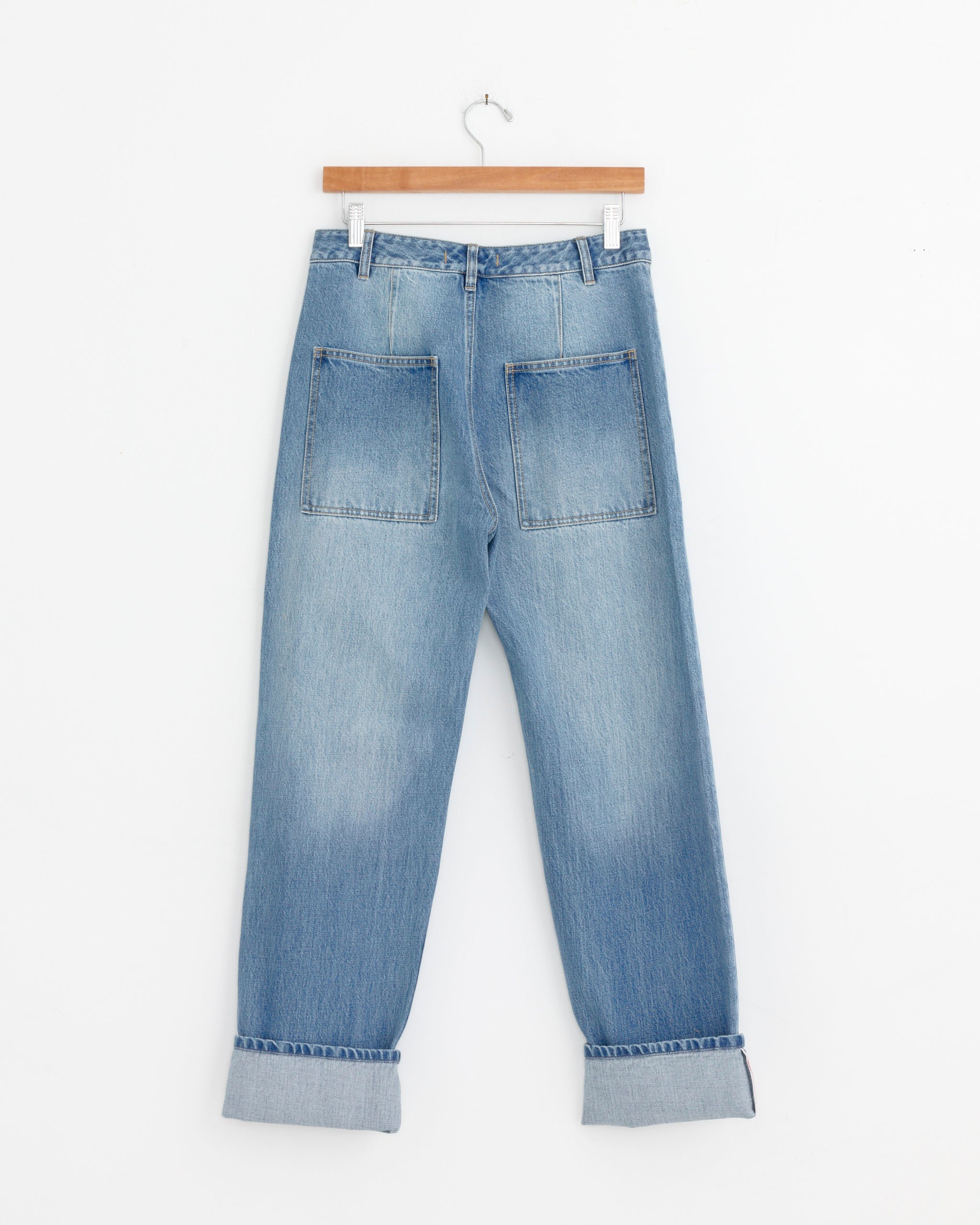 Selvedge Denim 5 Pocket Alec Jean in Classic Blue