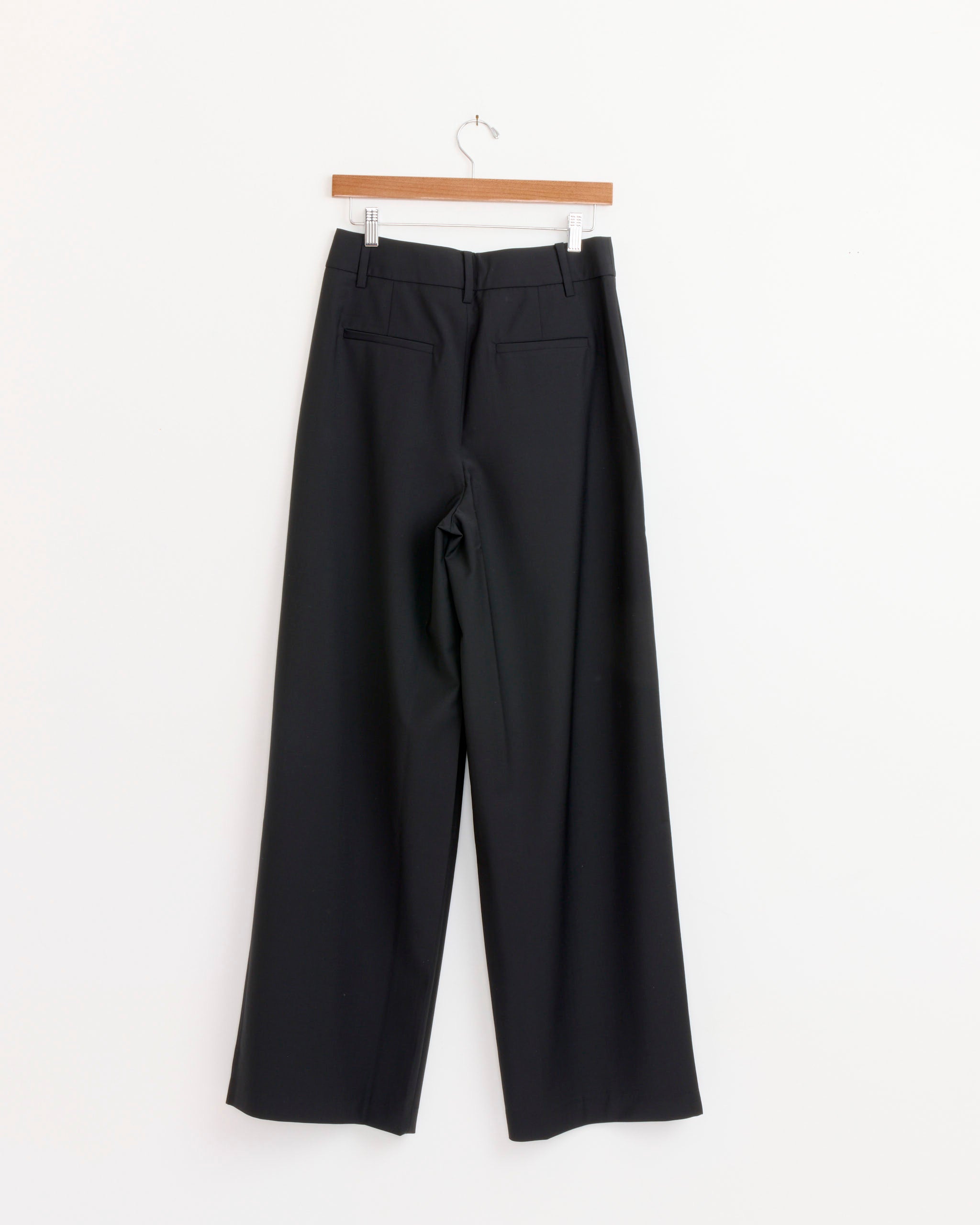 Tibi Tropical Wool Stella Pant - Black / 0 (281301)