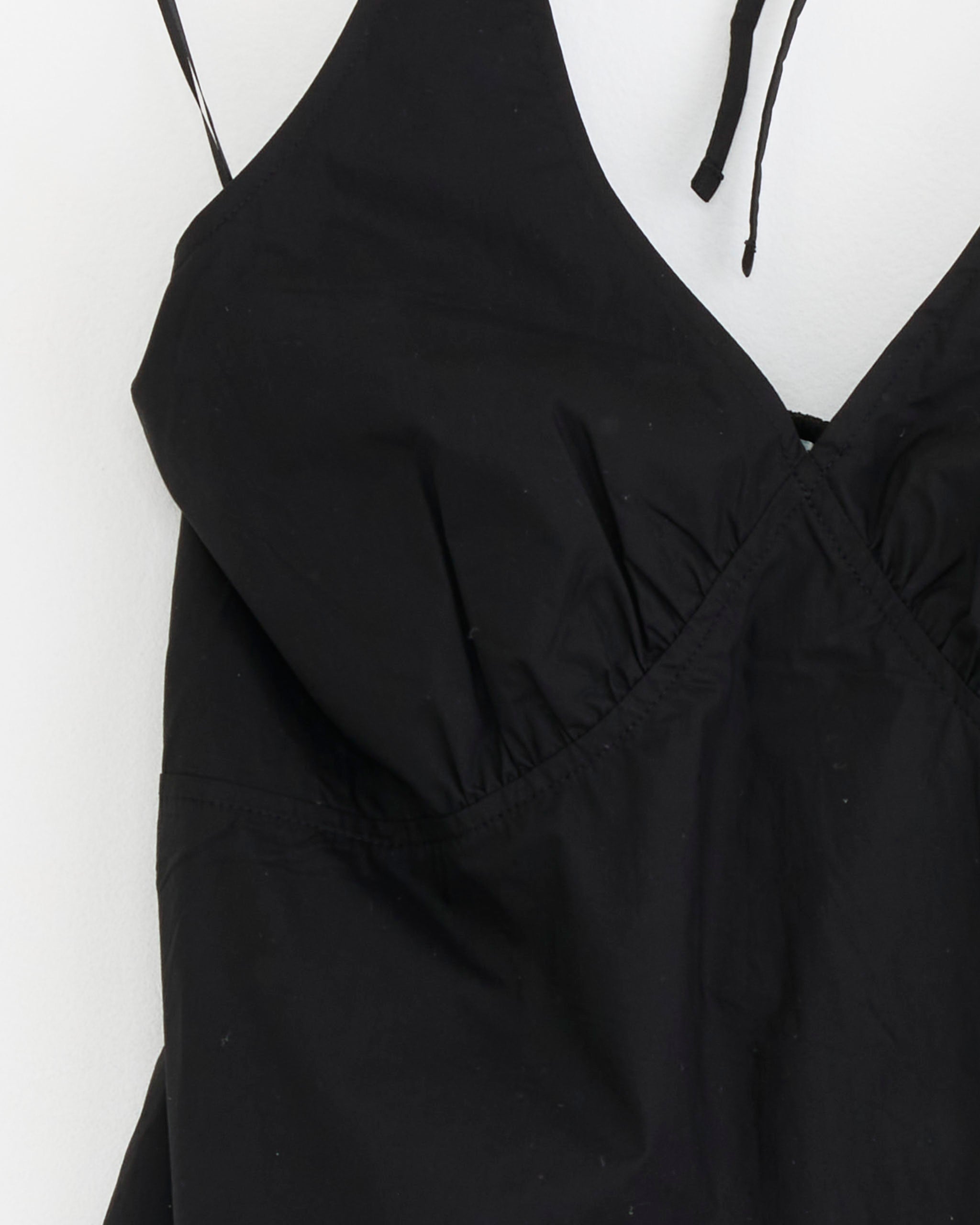 Cinched Halter Dress in Black Cinched Halter Dress in Black