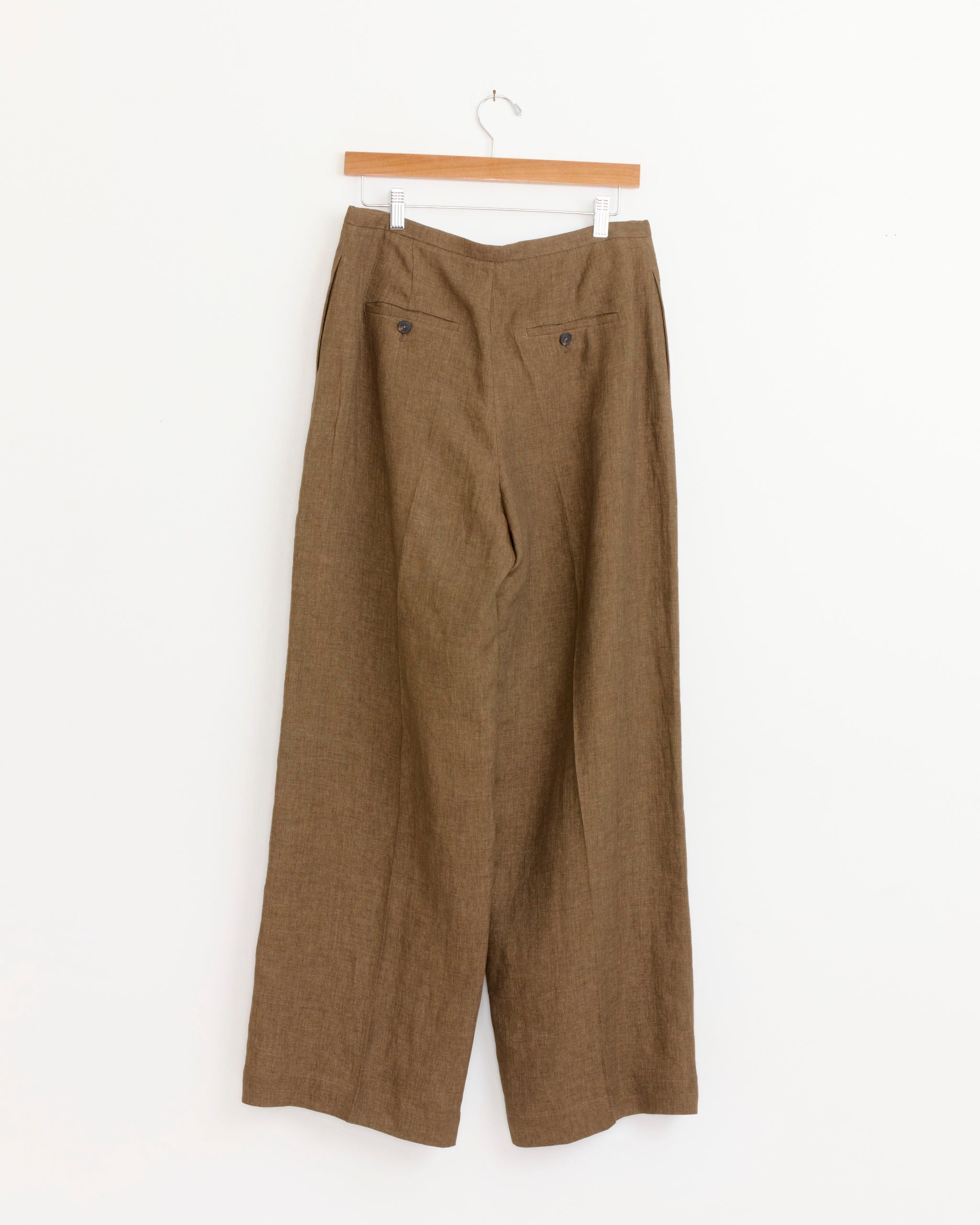 Róhe Relaxed Drawstring Trouser - Brown Melange / 36 (281427)