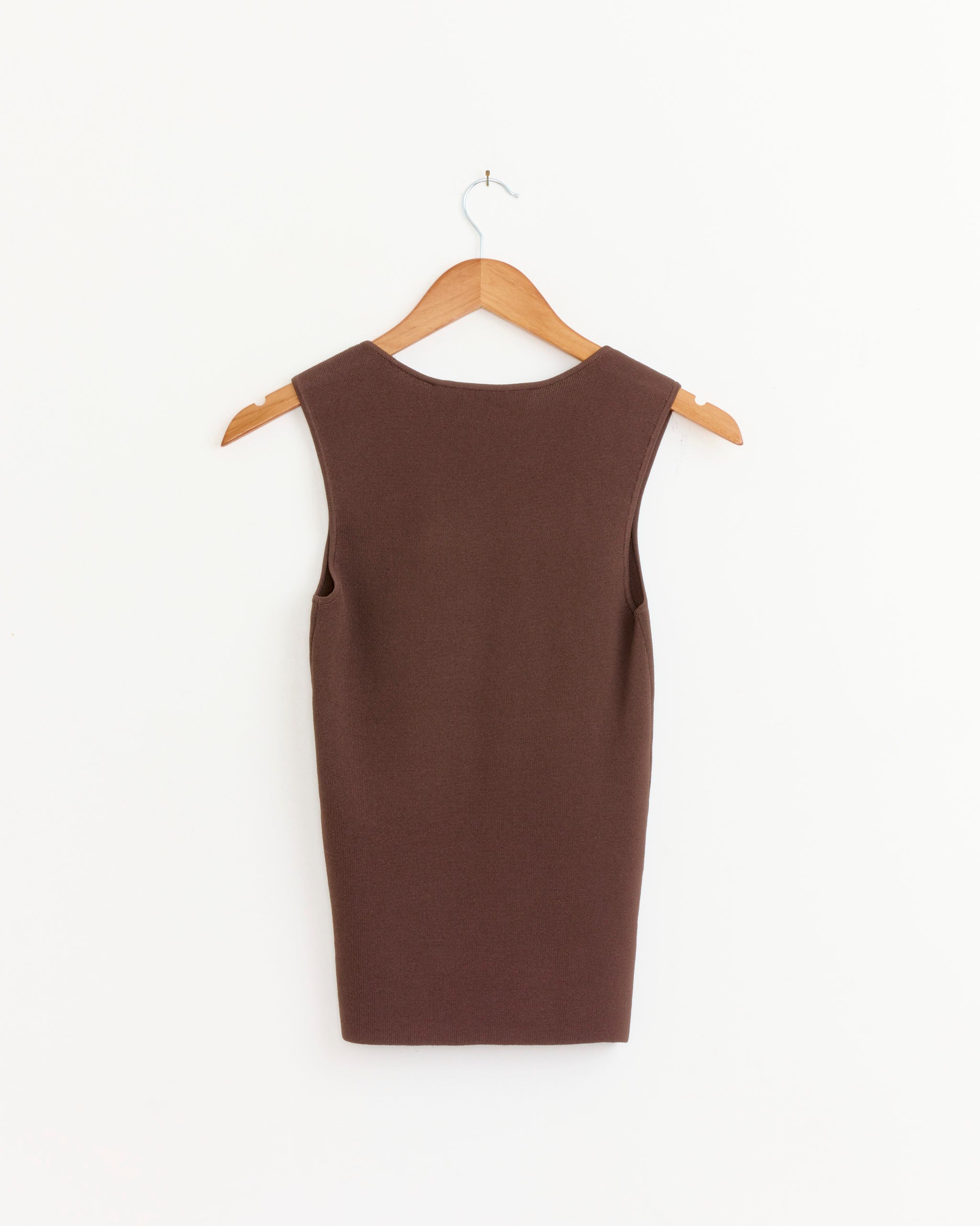 Róhe Bustier Shaped Knitted Top - Dark Chocolate / 34 (281442)