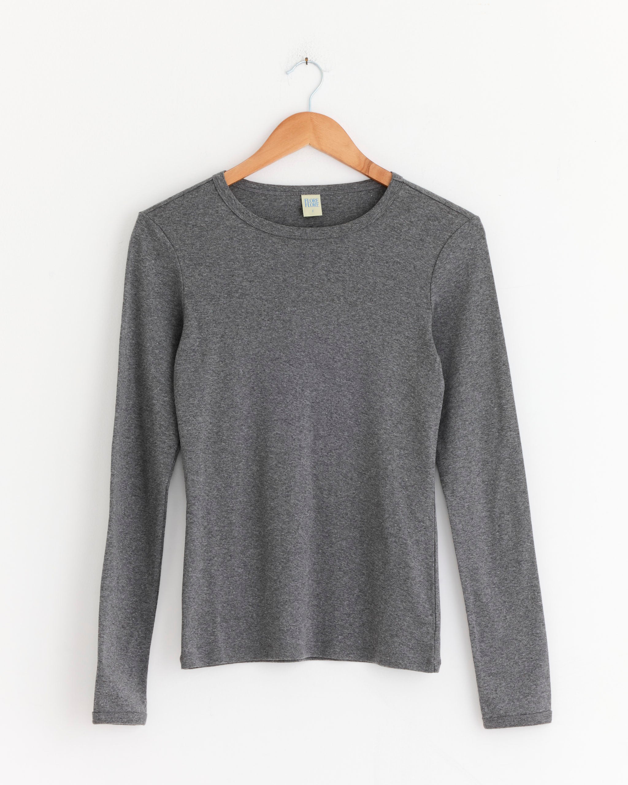 FLORE FLORE Olivia L/S Tee Melee Grey - Melee Grey / S (281543)