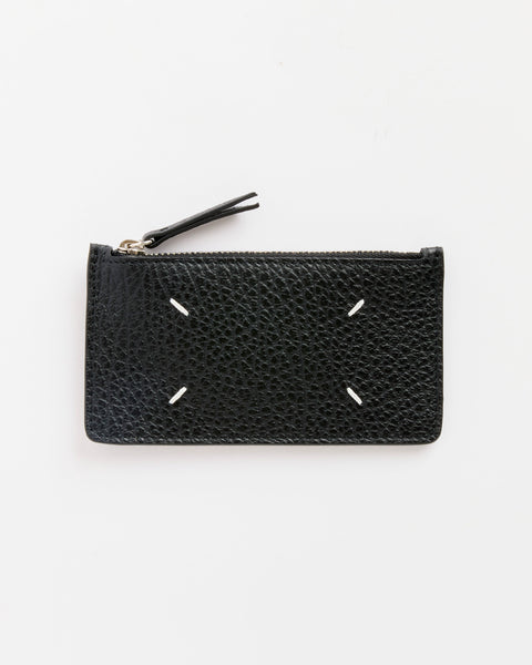 Card Holder Zip Ew Wallet in Black