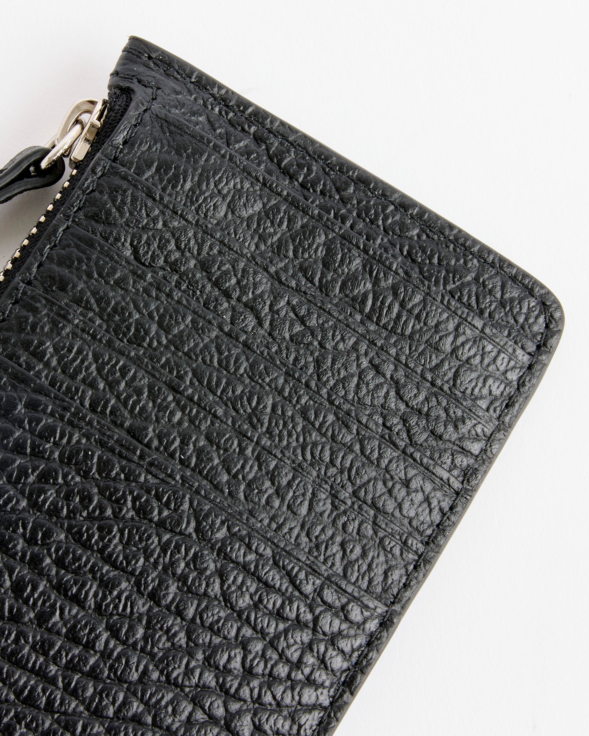 Card Holder Zip Ew Wallet in Black