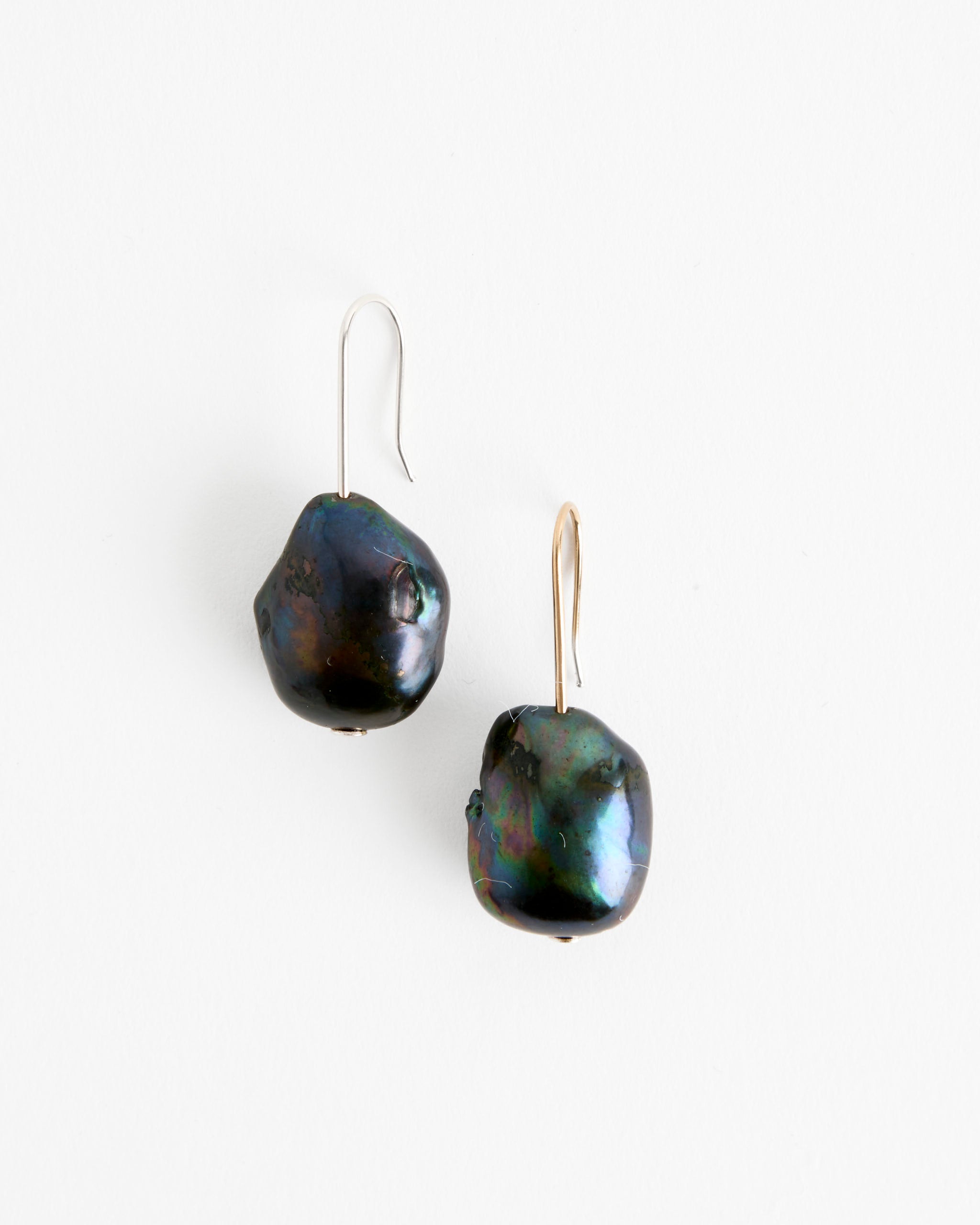 Beatrice Valenzuela Black Beetle Pearl Earrings - Default Title (281803)