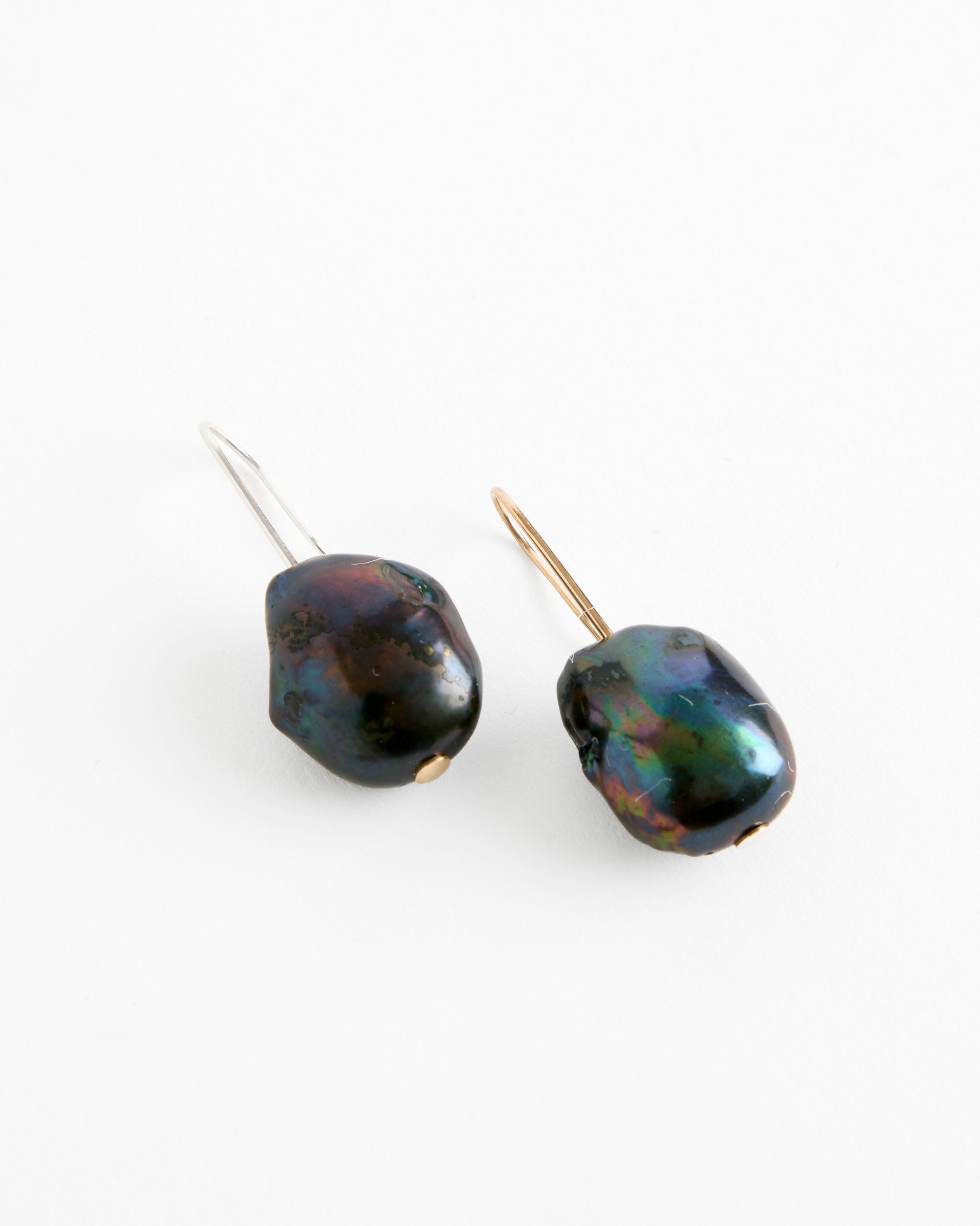 Beatrice Valenzuela Black Beetle Pearl Earrings - Default Title (281803)