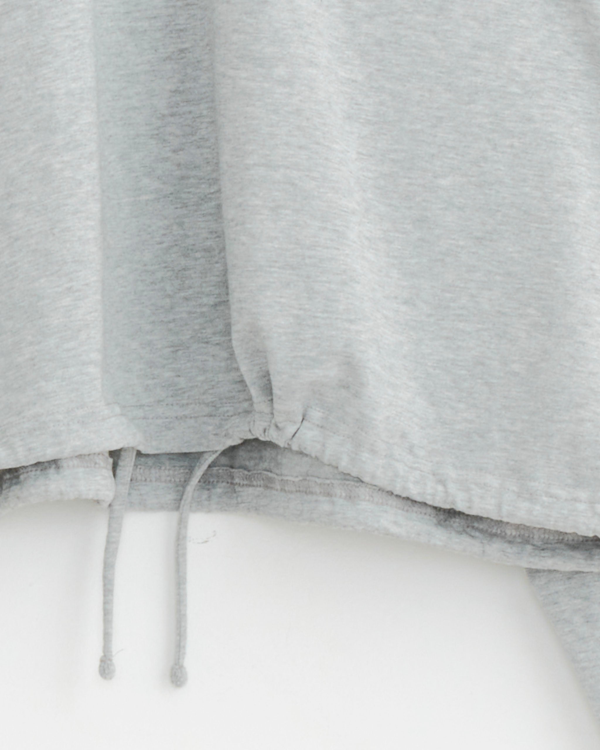 Drawstring Long Sleeve Top in Light Grey Marle Drawstring Long Sleeve Top in Light Grey Marle