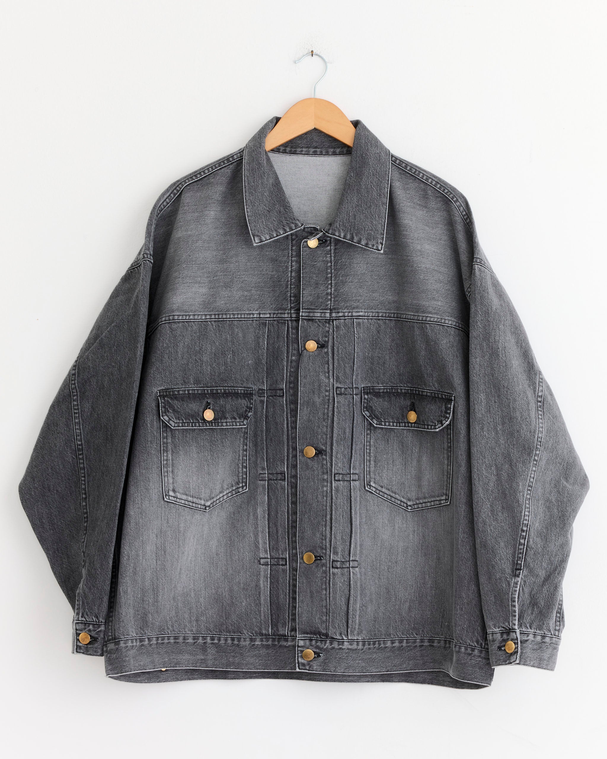 Sillage Trucker Jacket Black Denim Bleached - Black Denim Bleached / OS (281911)