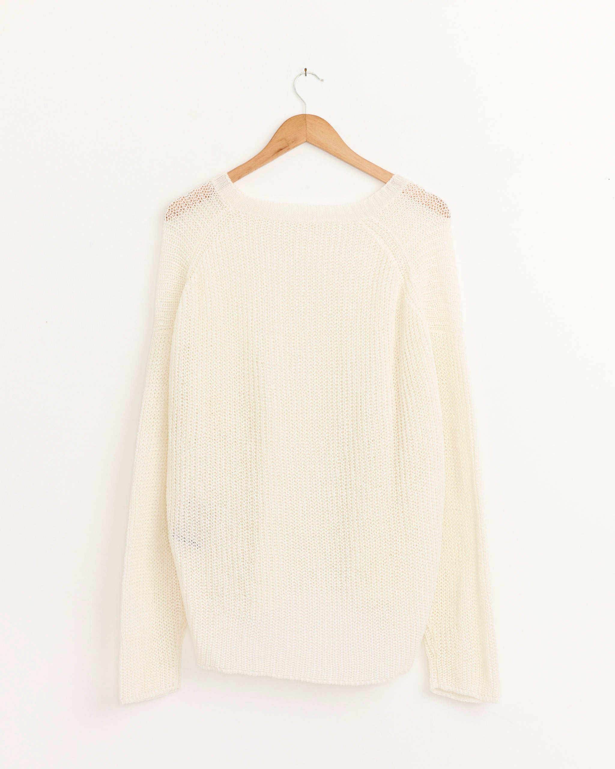Stoffa L/S U Neck Tee, Undyed Ivory - Undyed Ivory / IT50 (281980)