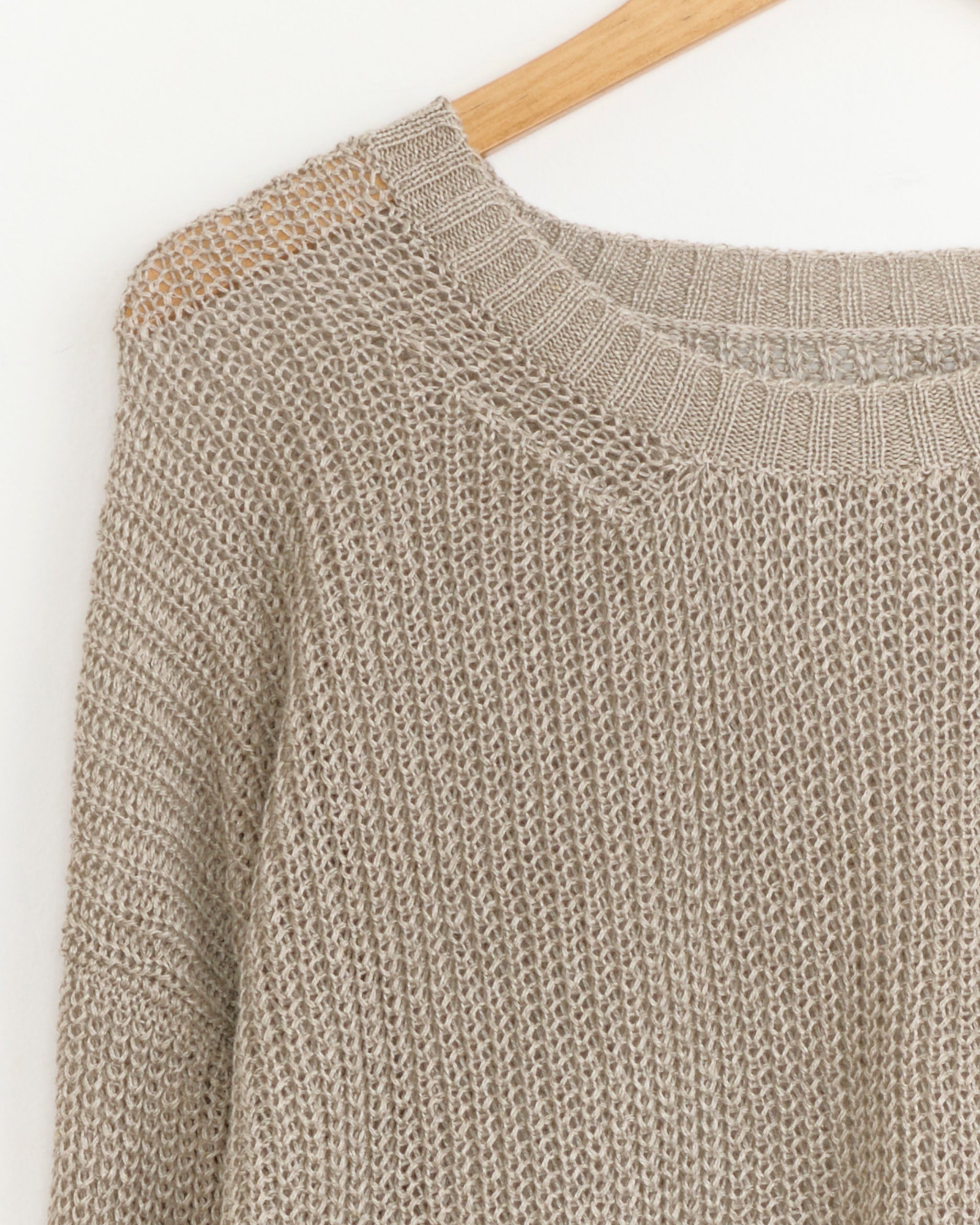 Stoffa L/S U Neck Tee, Undyed Taupe - Undyed Taupe / IT50 (281984)