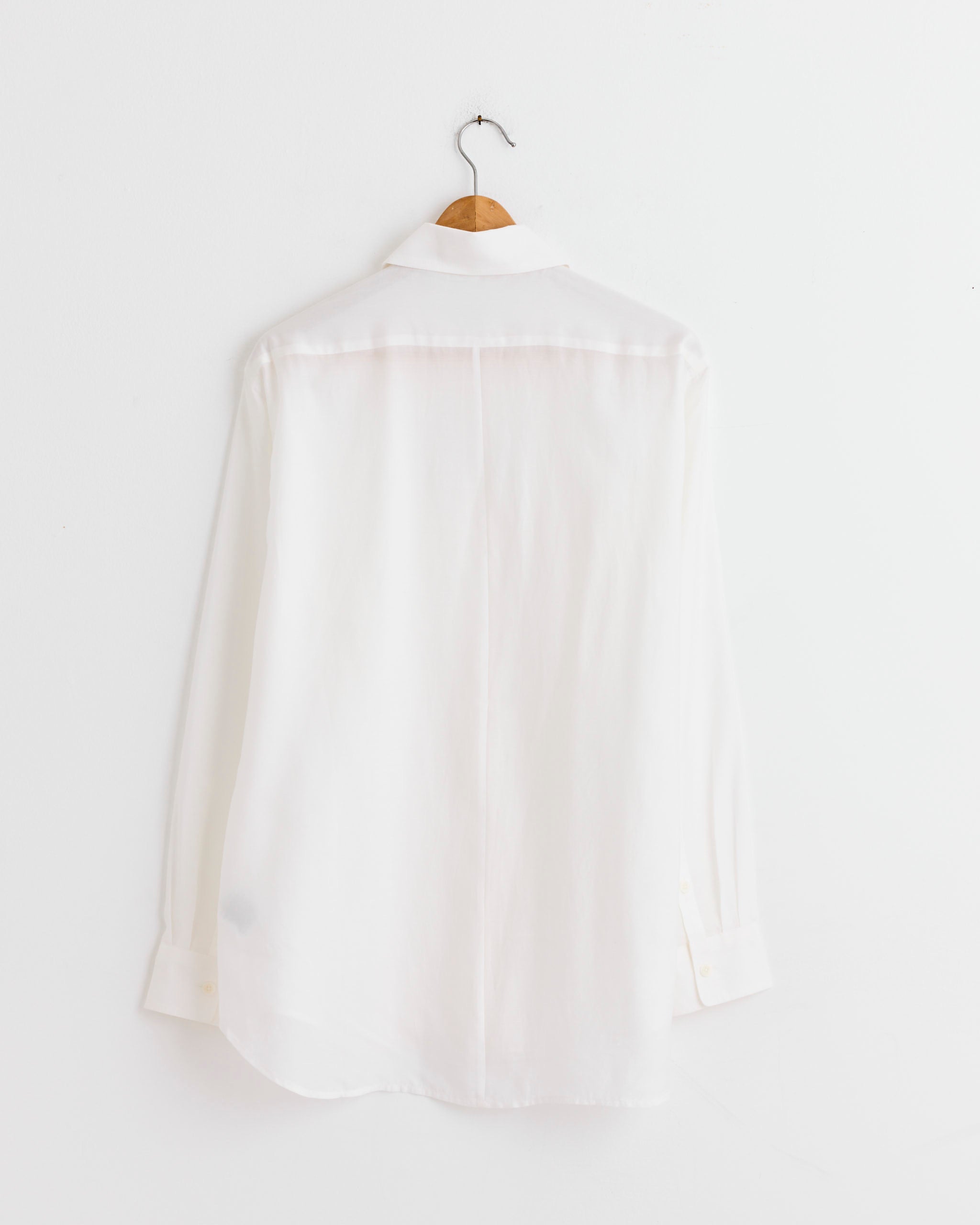 Tibi Silk Voile Easy Pintucked Shirt Ivory - Ivory / XS (282188)