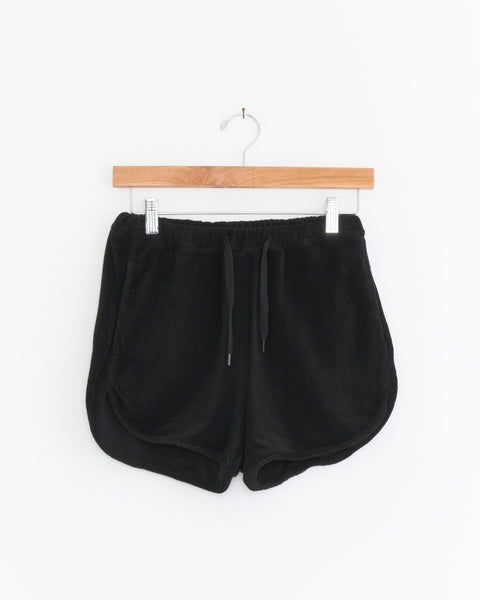 Pile Shorts in Black