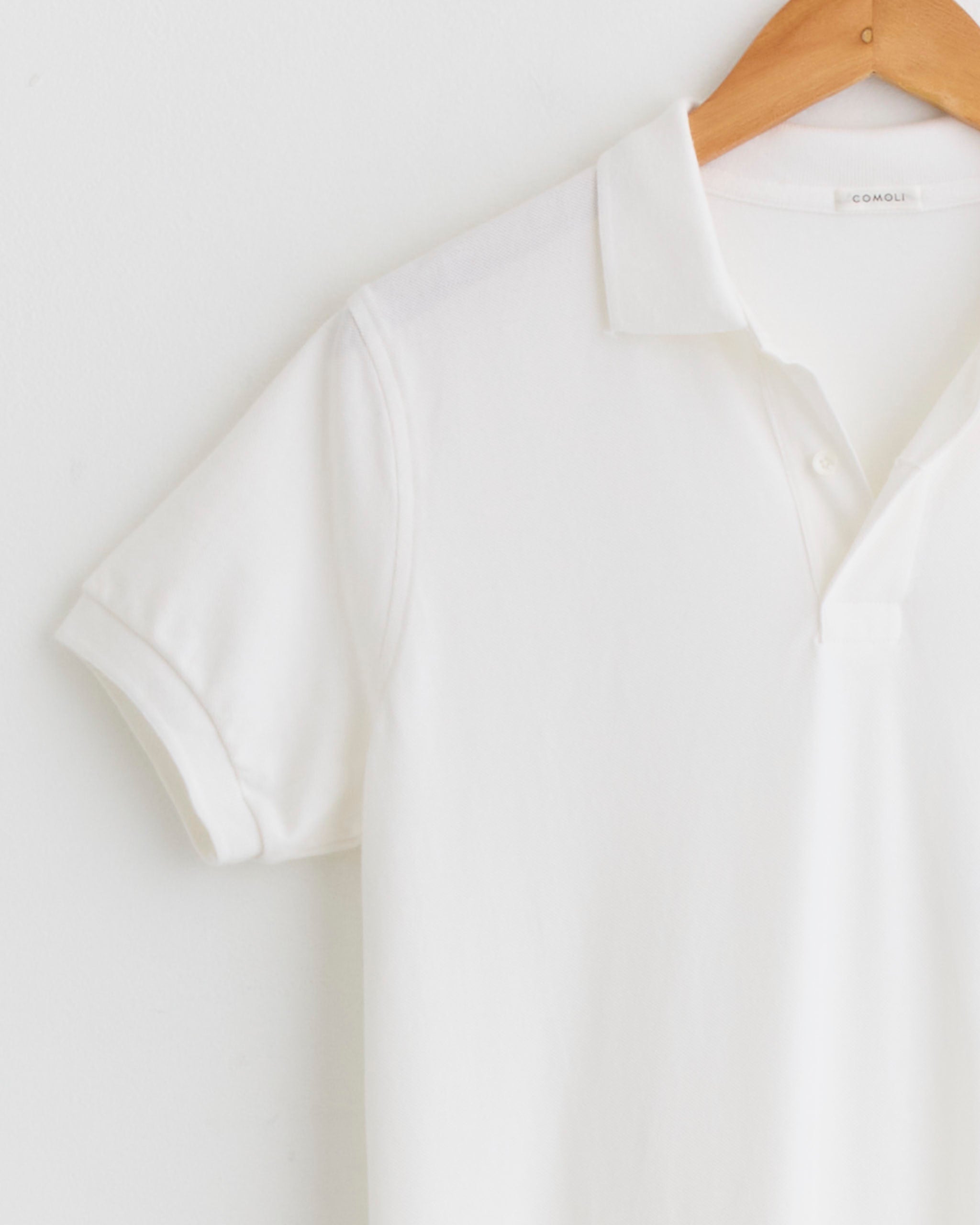 Piqué Polo Dress in White