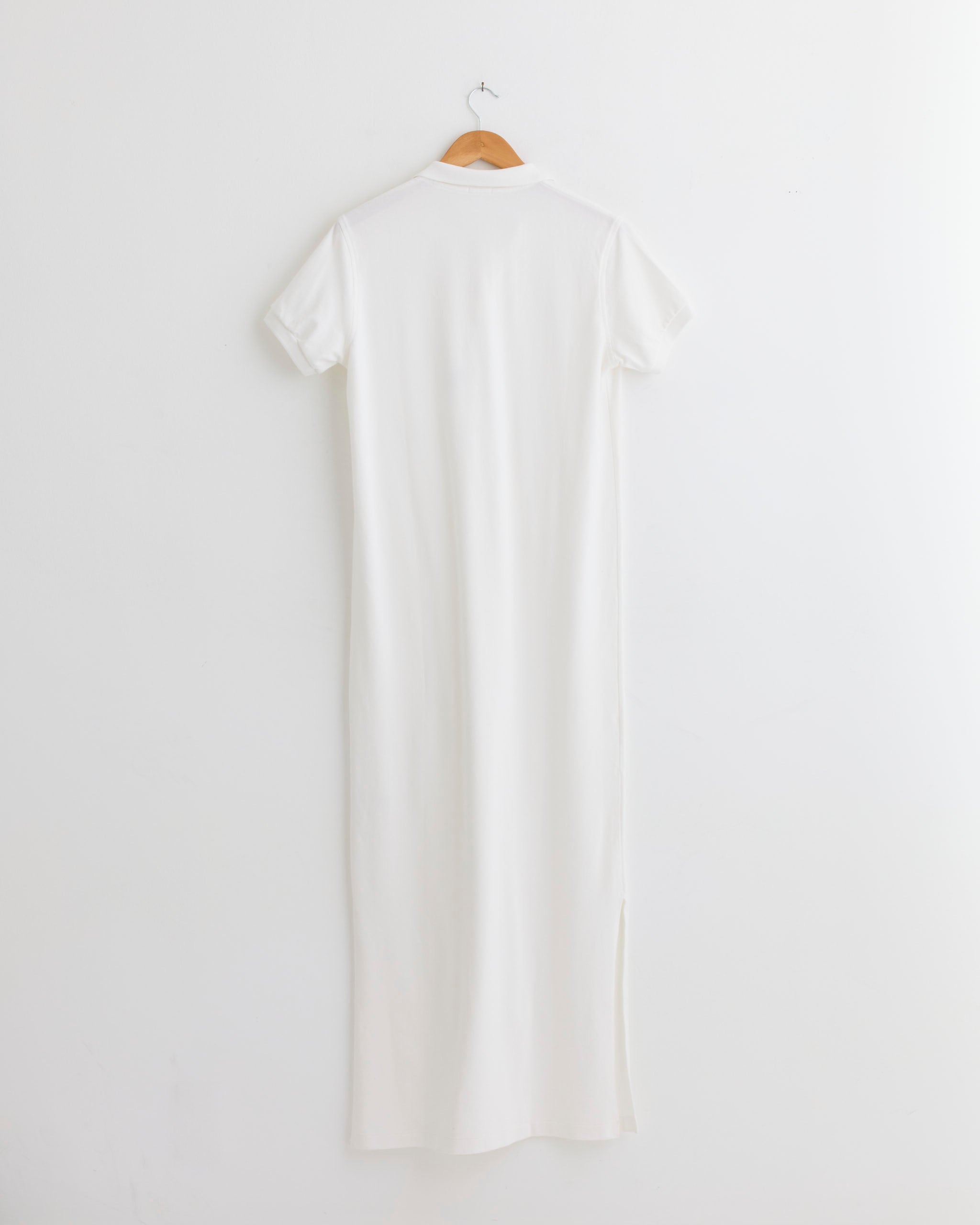 Comoli Piqué Polo Dress - White / 1 (282263)