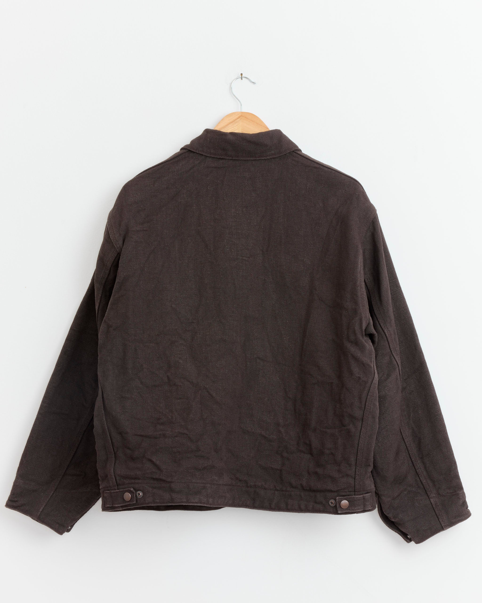 ジャケット・アウター 26SS COMOLI HEMP DUCK ZIP SHORT JACKET Hemp Duck Zip Short Jacket in Brown
