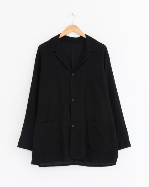 ジャケット・アウター COMOLI Linen 1938 Jacket M01-01012 Oxford 1938 Jacket in Black