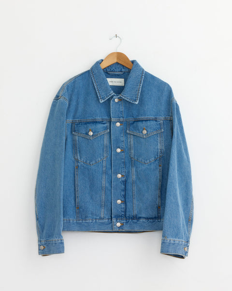 Vuskin Denim Jacket in Light Blue