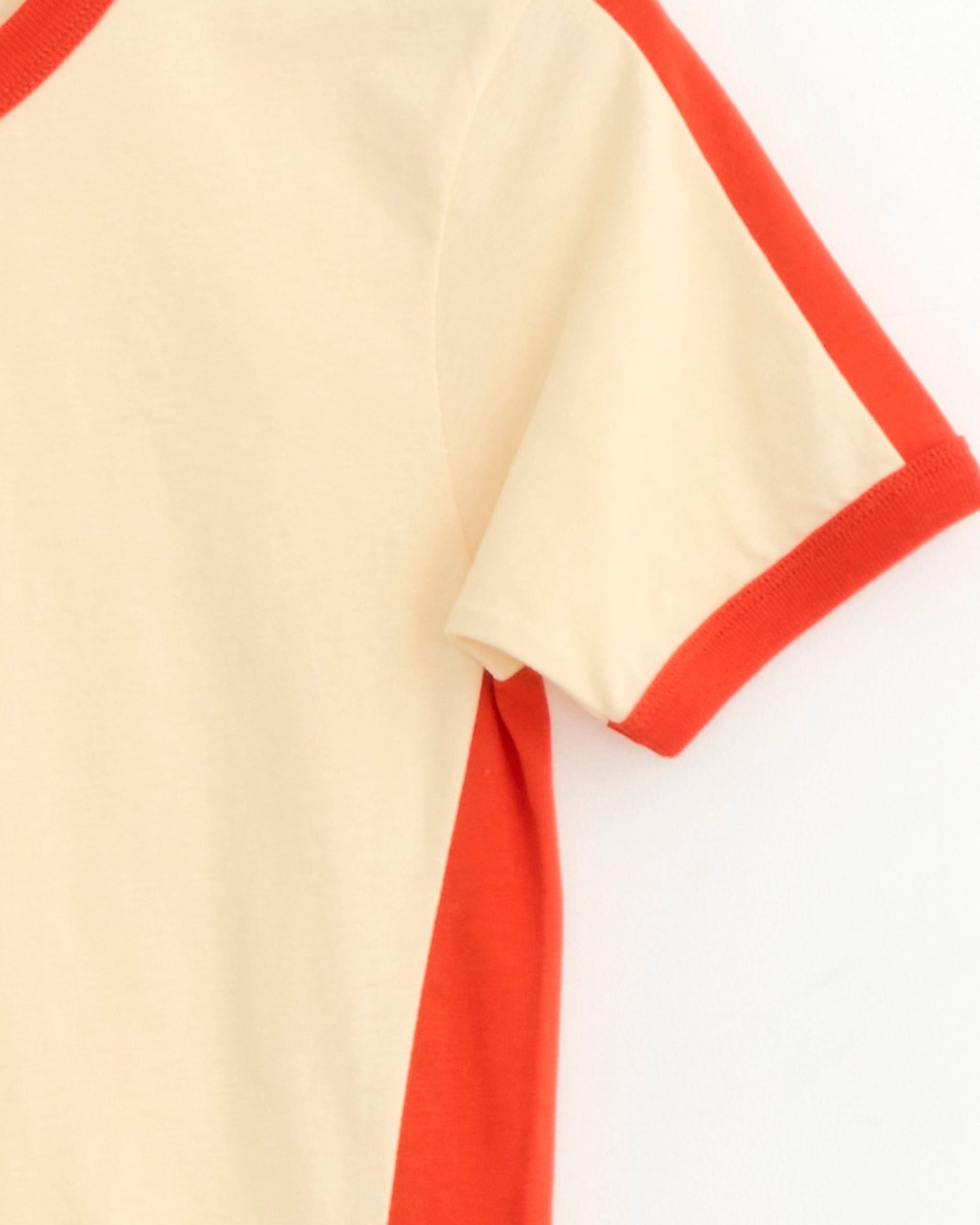 Contrast T-Shirt in Ivory