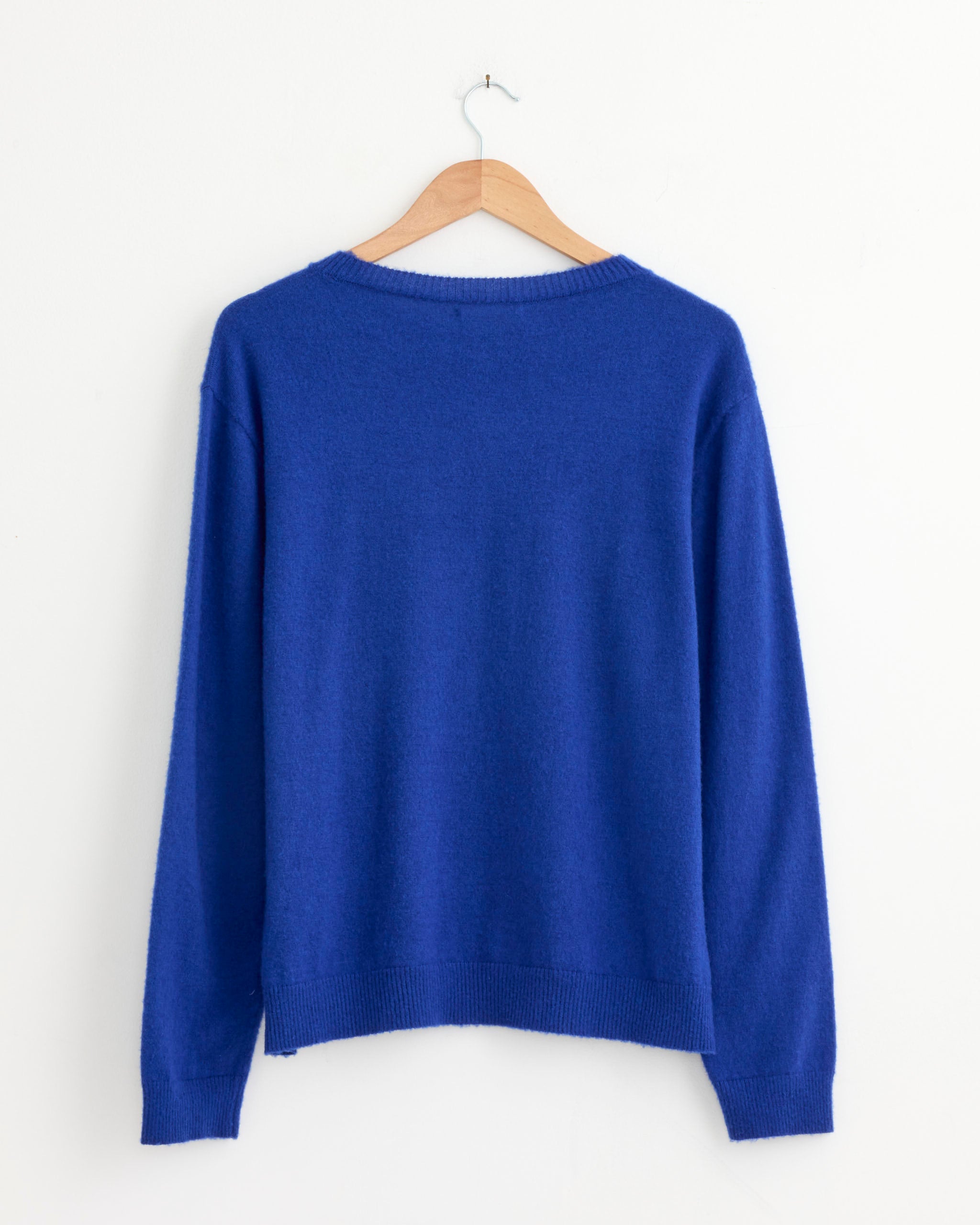 トップス BRUSHED CASHMERE COTTON KNITCARDIGA (4) Brushed Cashmere Cotton Pullover in Royal Blue