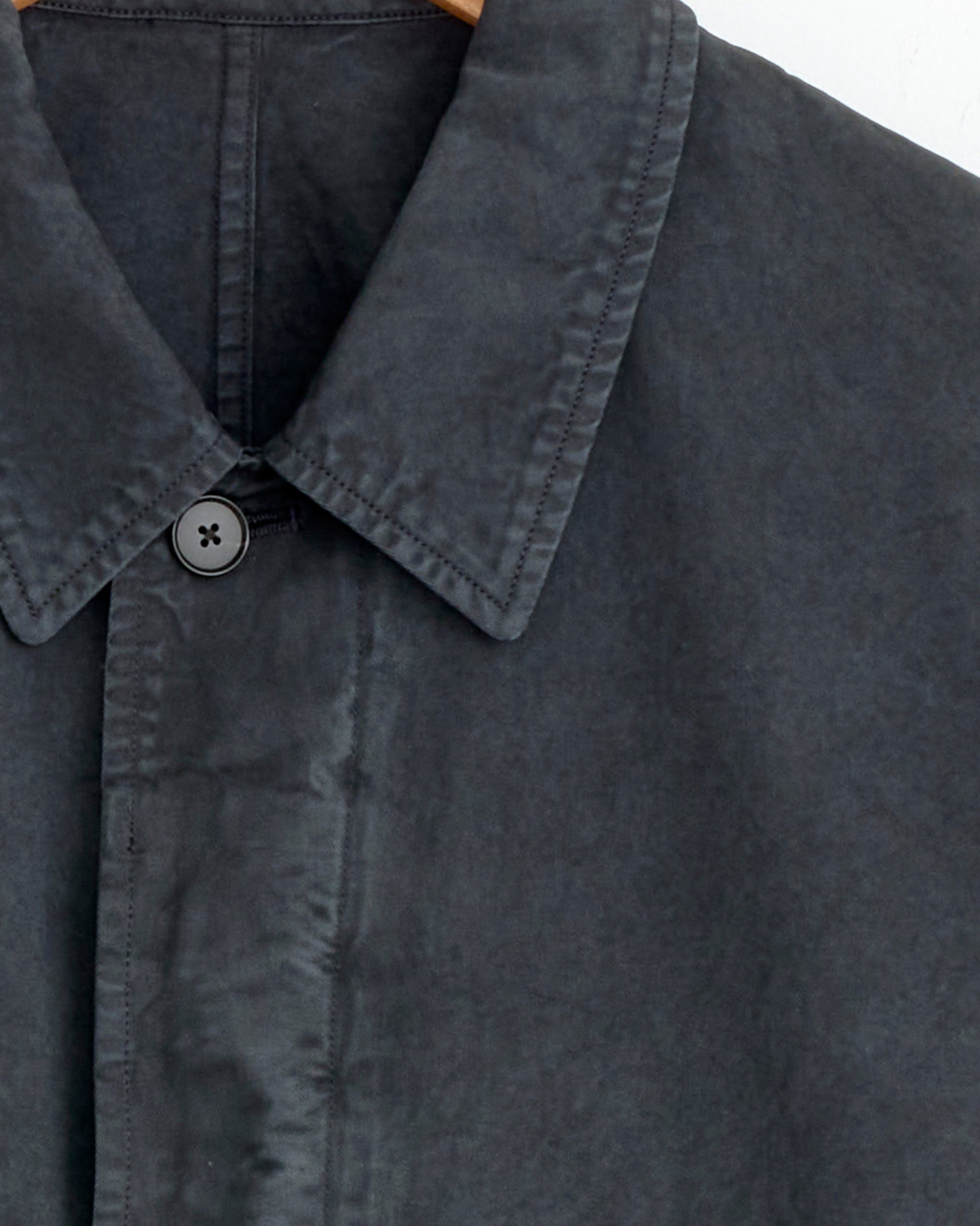 Garment Dyed Light Chino Blouson in Black