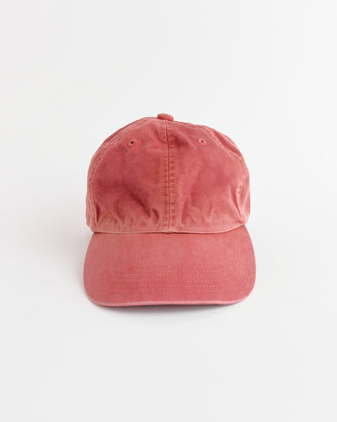 Auralee x Kijima Takayuki Garment Dyed Chino Cap in Red Brown