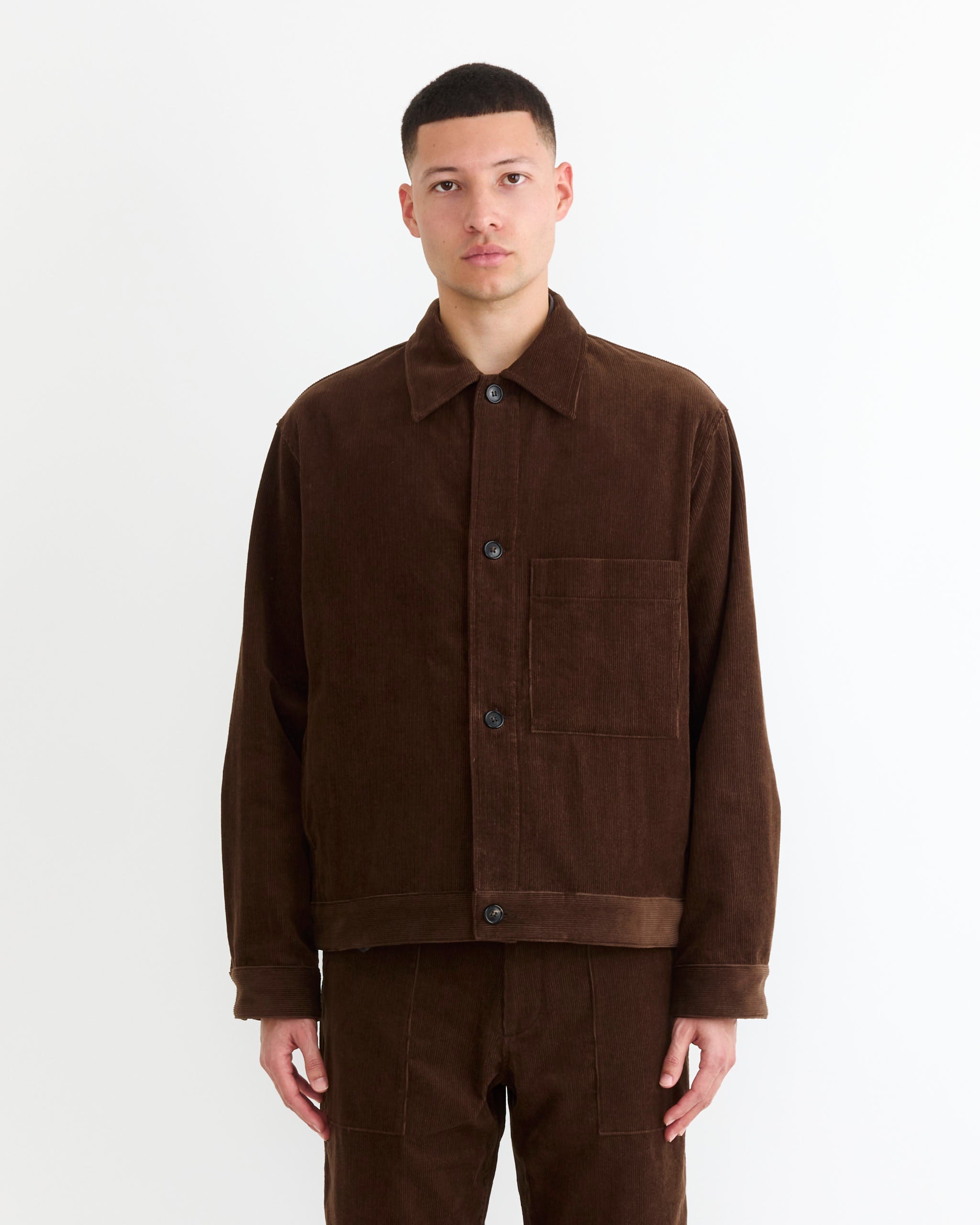 SMOCK Lang Jacket Washed Corduroy Brown - Washed Corduroy Brown / L (282743)