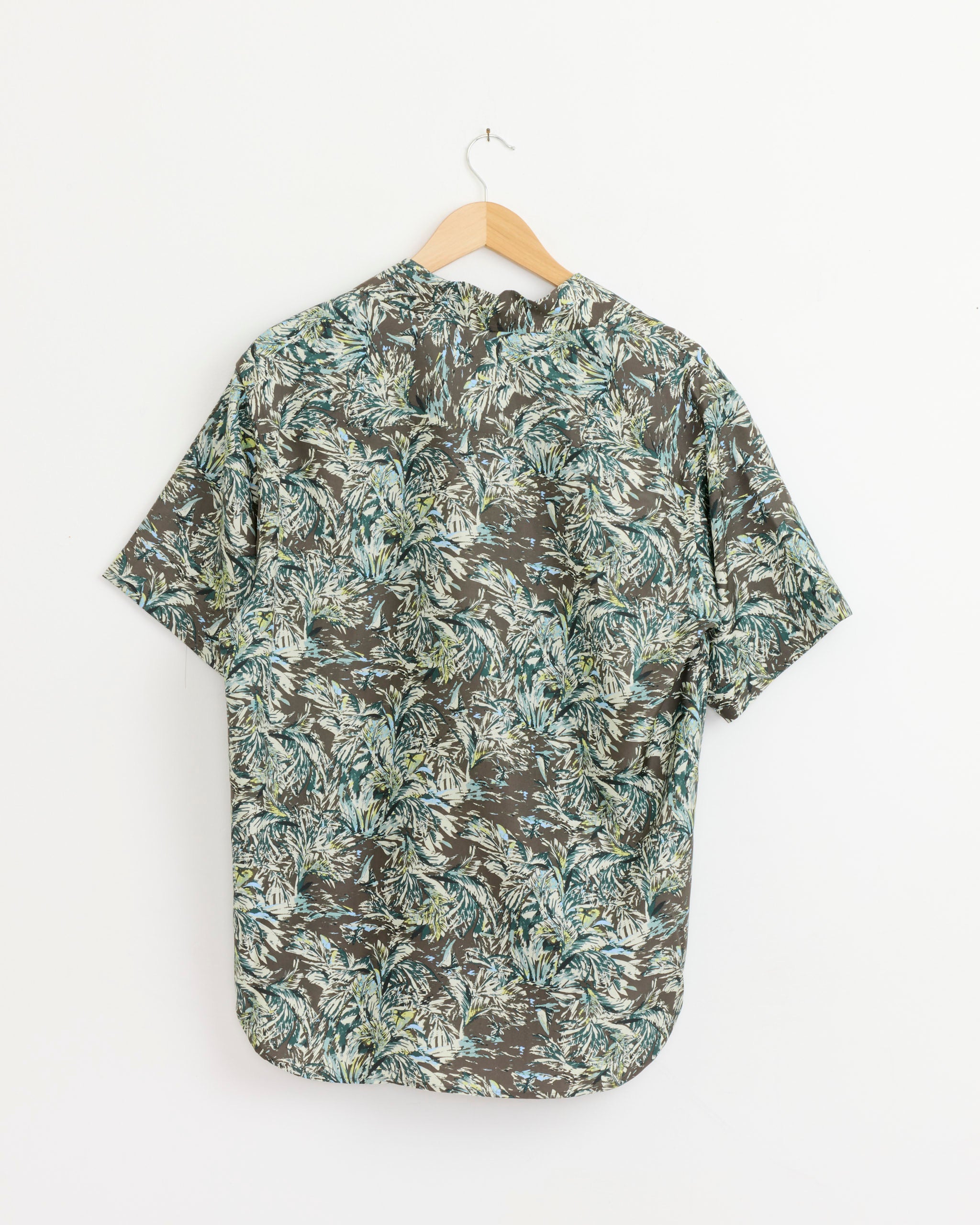 トップス AURALEE 26SS PRINTED AIRY SILK SHIRT Printed Airy Silk Shirt in Dark Brown
