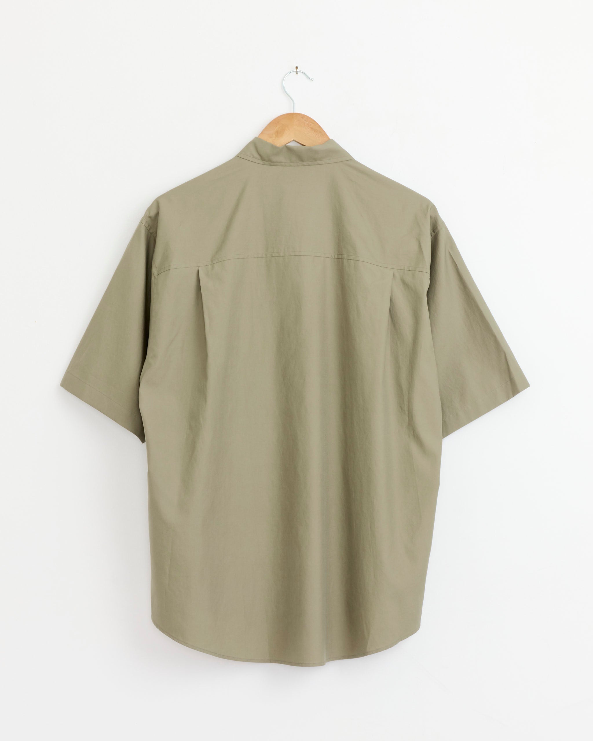 Washed Finx Twill Big Shirt in Olive