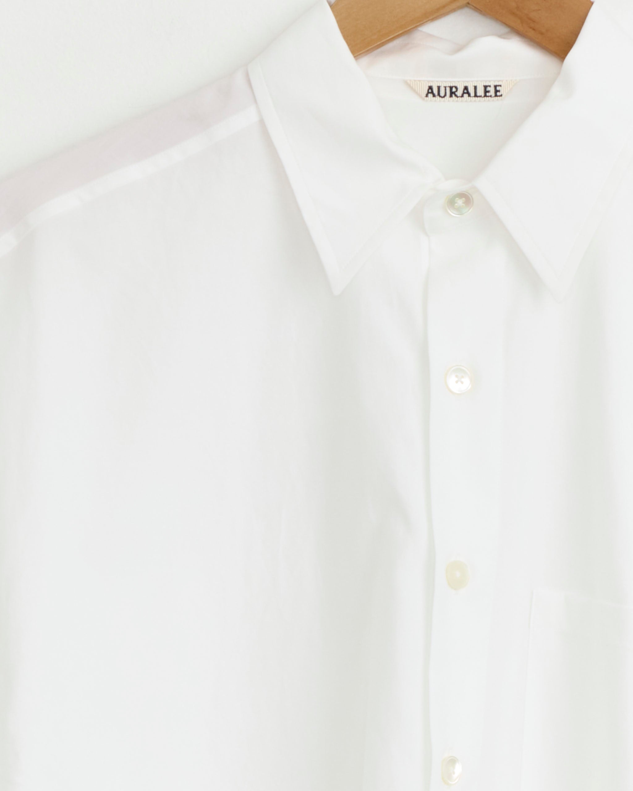 Washed Finx Twill Big Shirt in White