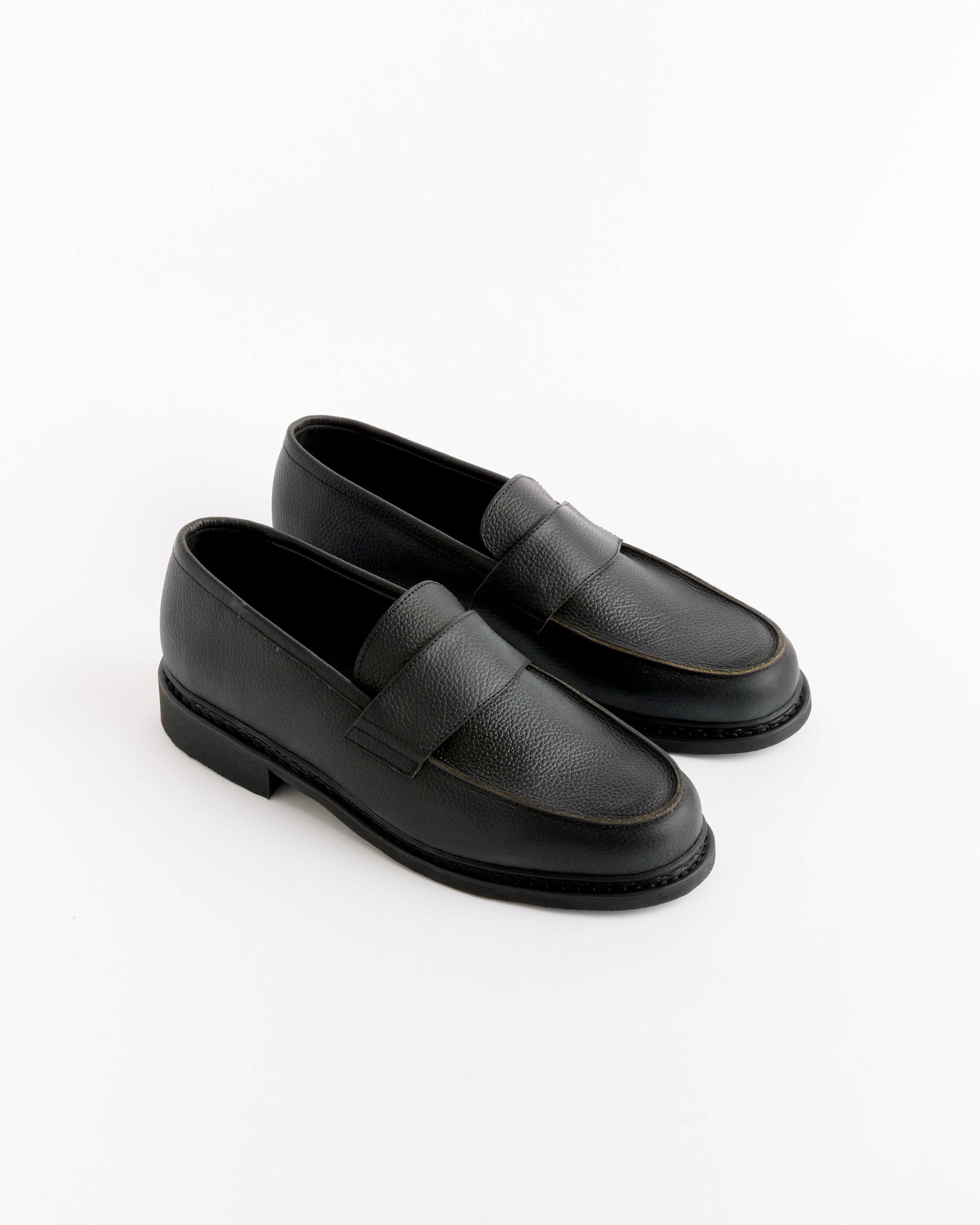 ＜ARPENTEUR × Paraboot＞ MIRAGE (BLACK 7H) Arpenteur x Paraboot Mirage Moc in Black Grained