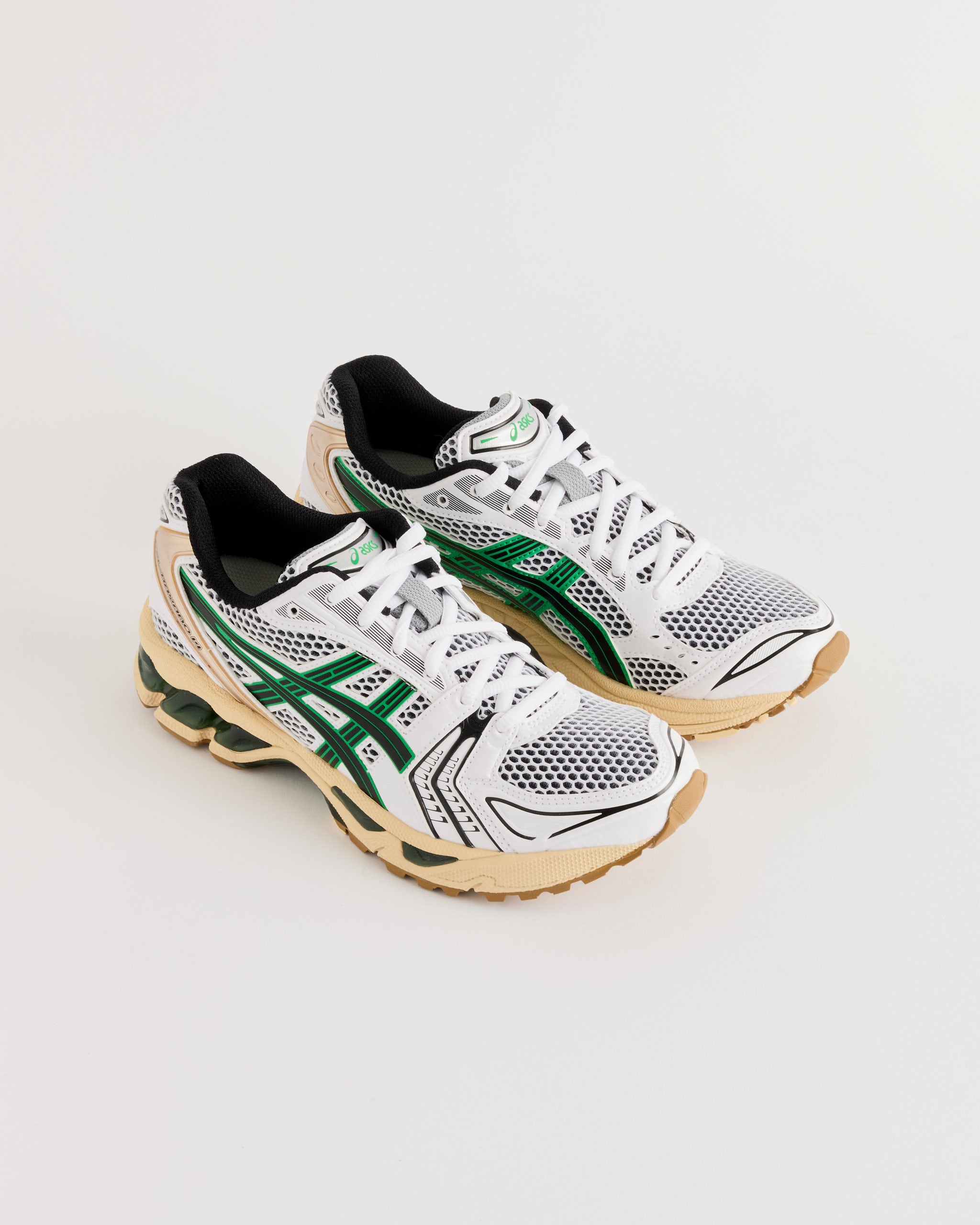 Gel Kayano 14 in White/Hinoki Beige