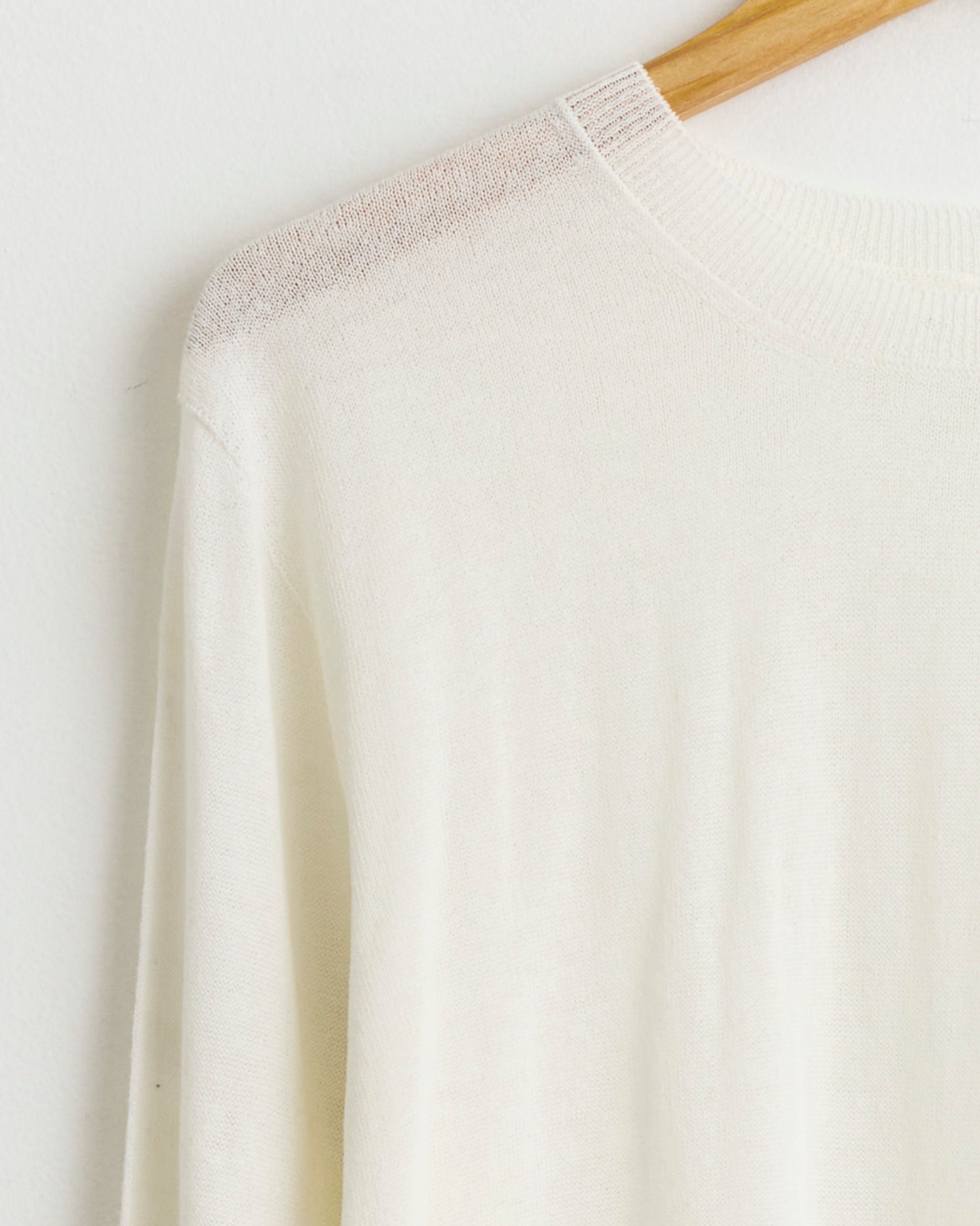 Mijeong Park Semi Sheer Knit Top, White - White / S (283928)