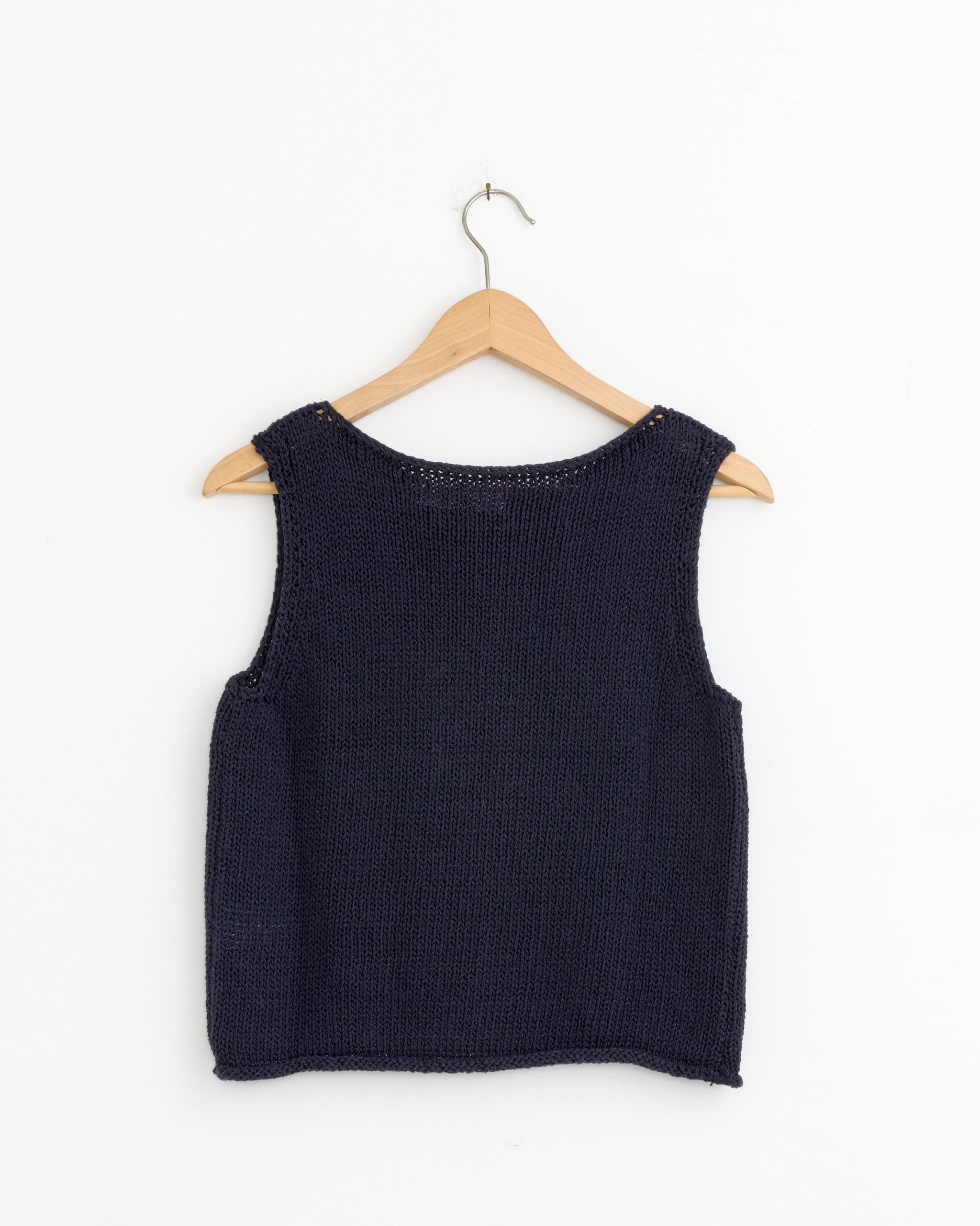 Mijeong Park Boat Neck Knit Tank - Navy / S (283932)