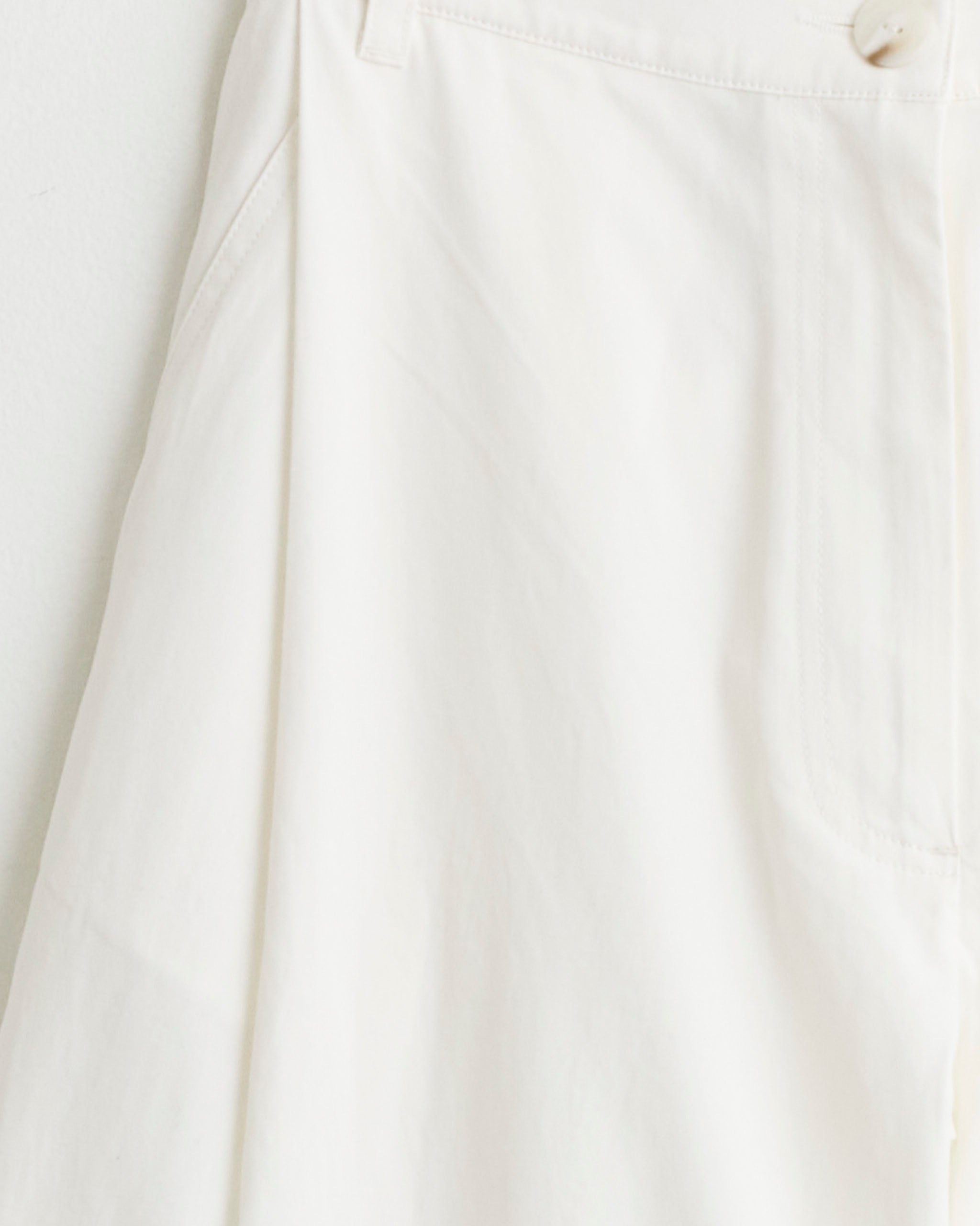 Mijeong Park Cotton Barrel Leg Pant, White - White / S (283964)