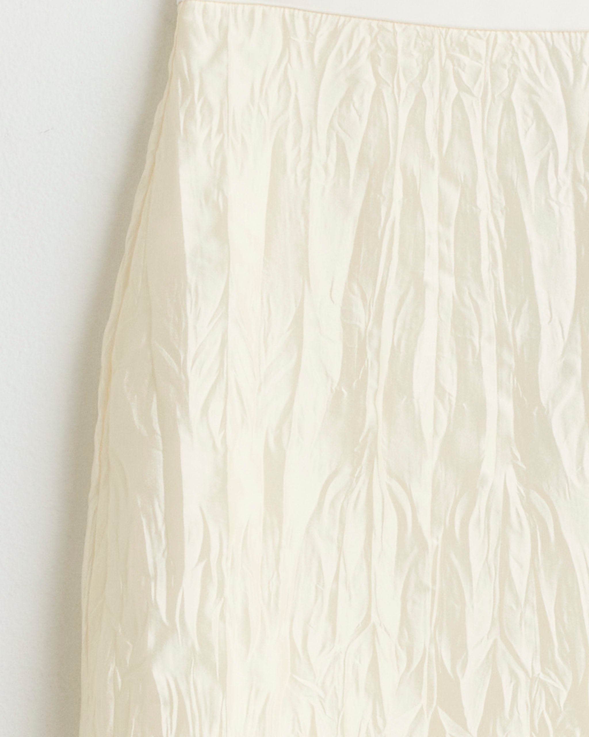 Mijeong Park Crinkled Midi Skirt, Ivory - Ivory / S (283980)