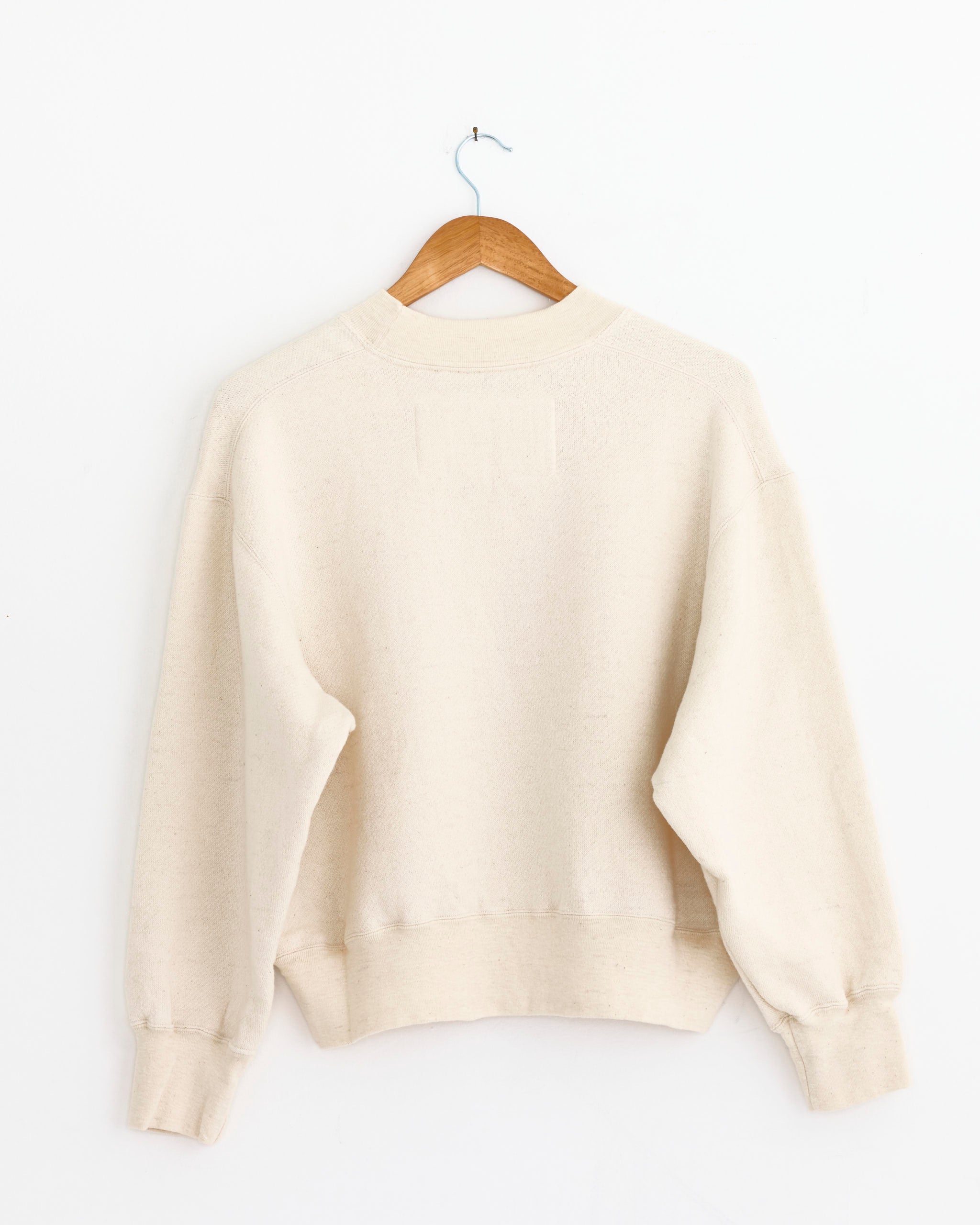 Dana Lee Brown Half Mock Sweatshirt Undyed - Undyed / XS/S (284355)