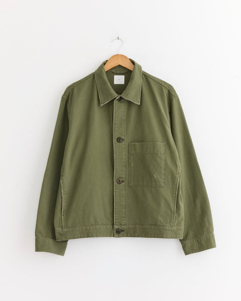 Lang Jacket in French Cotton Twill Olive