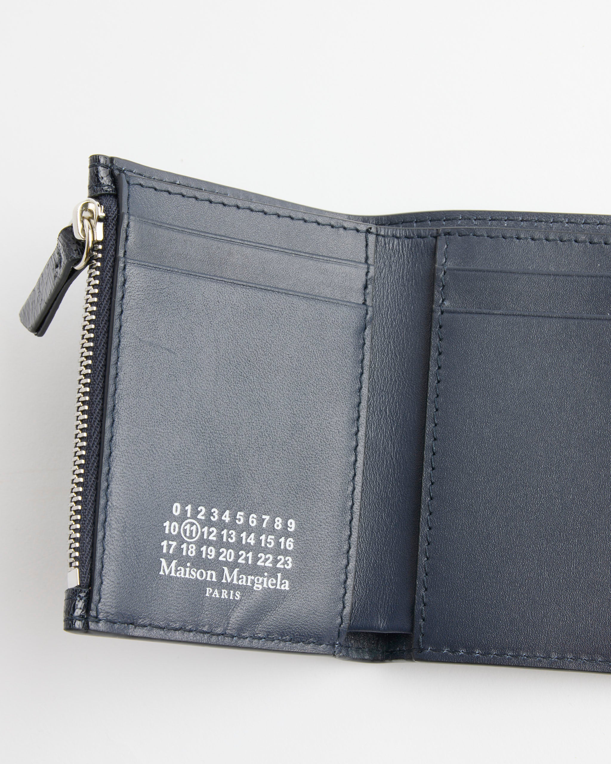 Maison Margiela Wallet Clip 3 With Zip - Dark Navy - Default Title (284383)