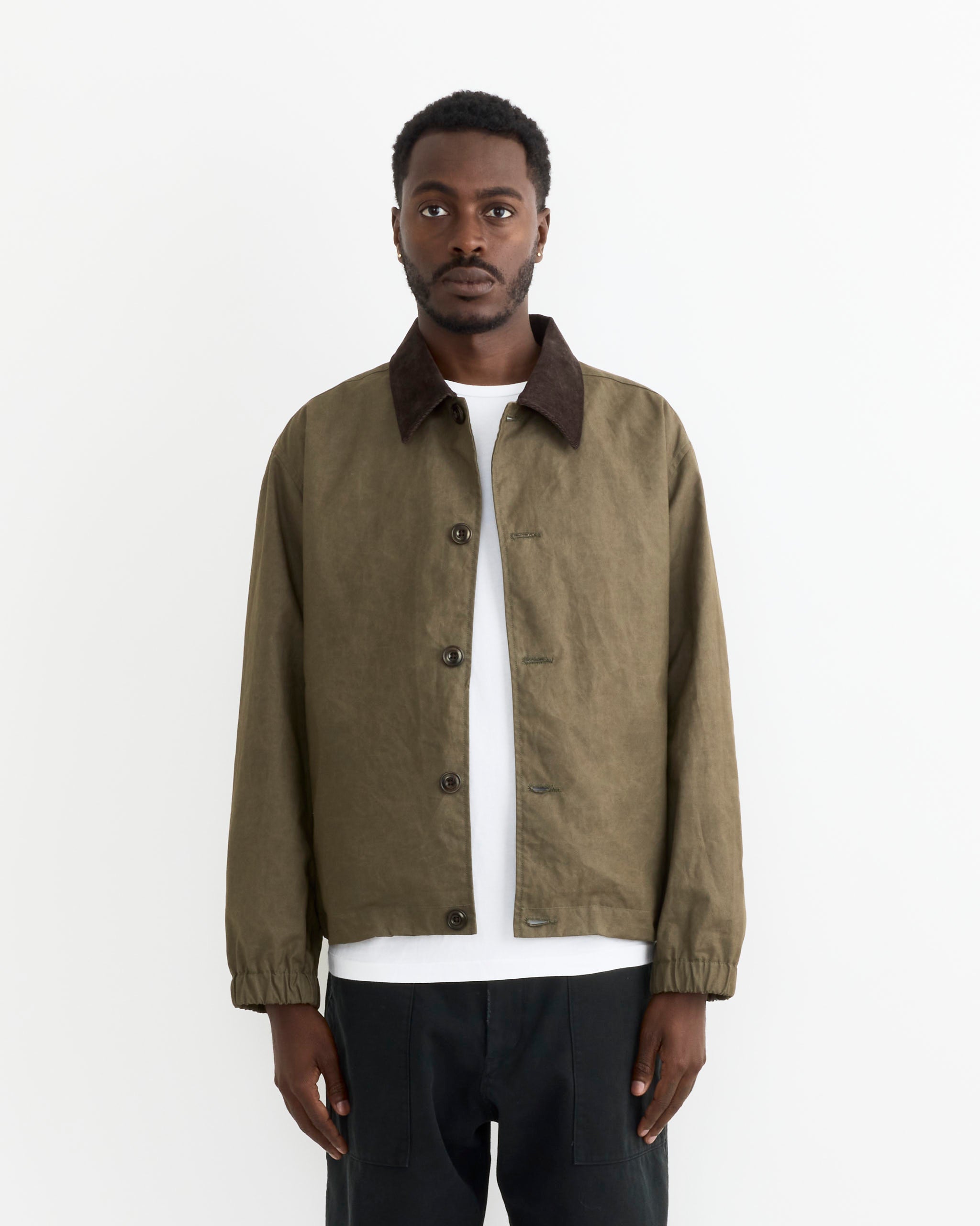 SMOCK Blakey Jacket Waxed Cotton Caper - Waxed Cotton Caper / L (284413)