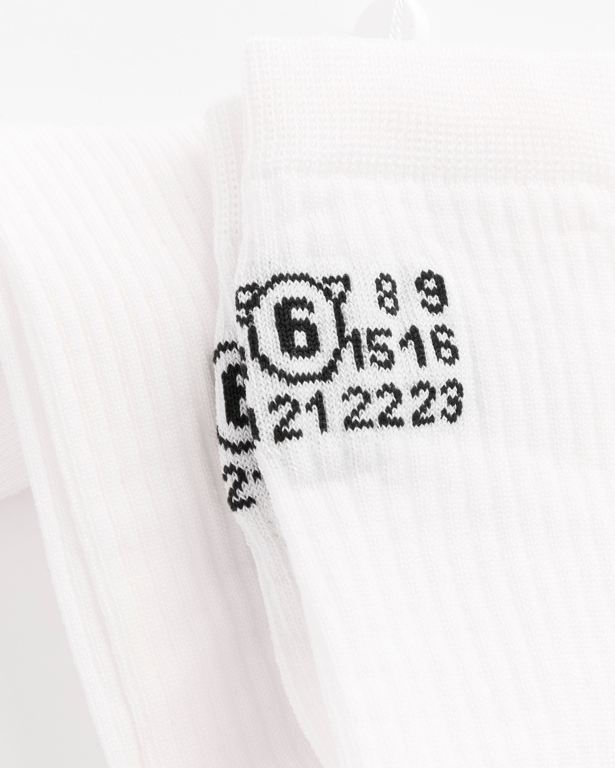 MM6 S52TL0041 Bootleg Socks, Off White - Off White / M (284500)
