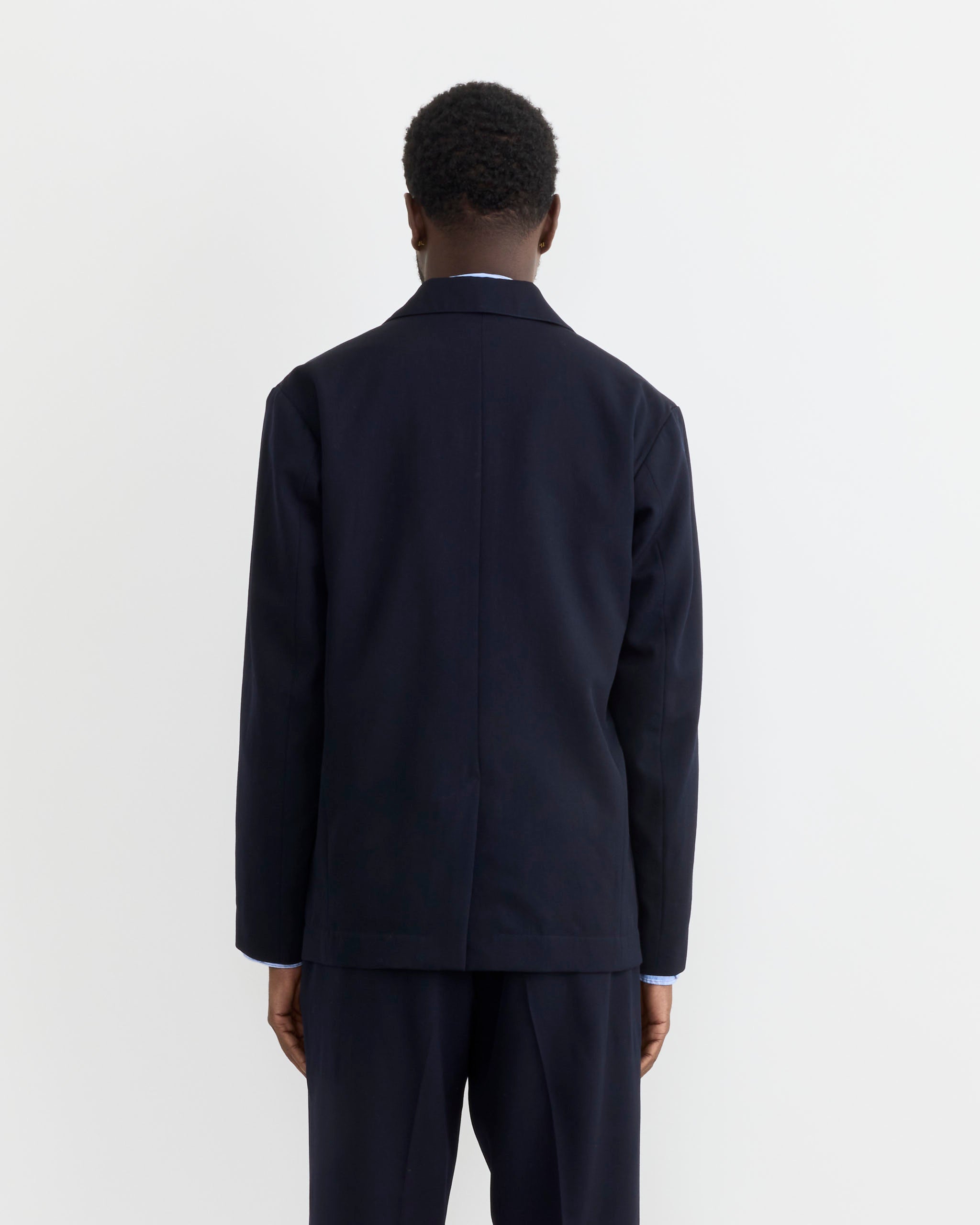 Blazer in Wool Gabardine Navy - Wool Gabardine Navy / M (284518)