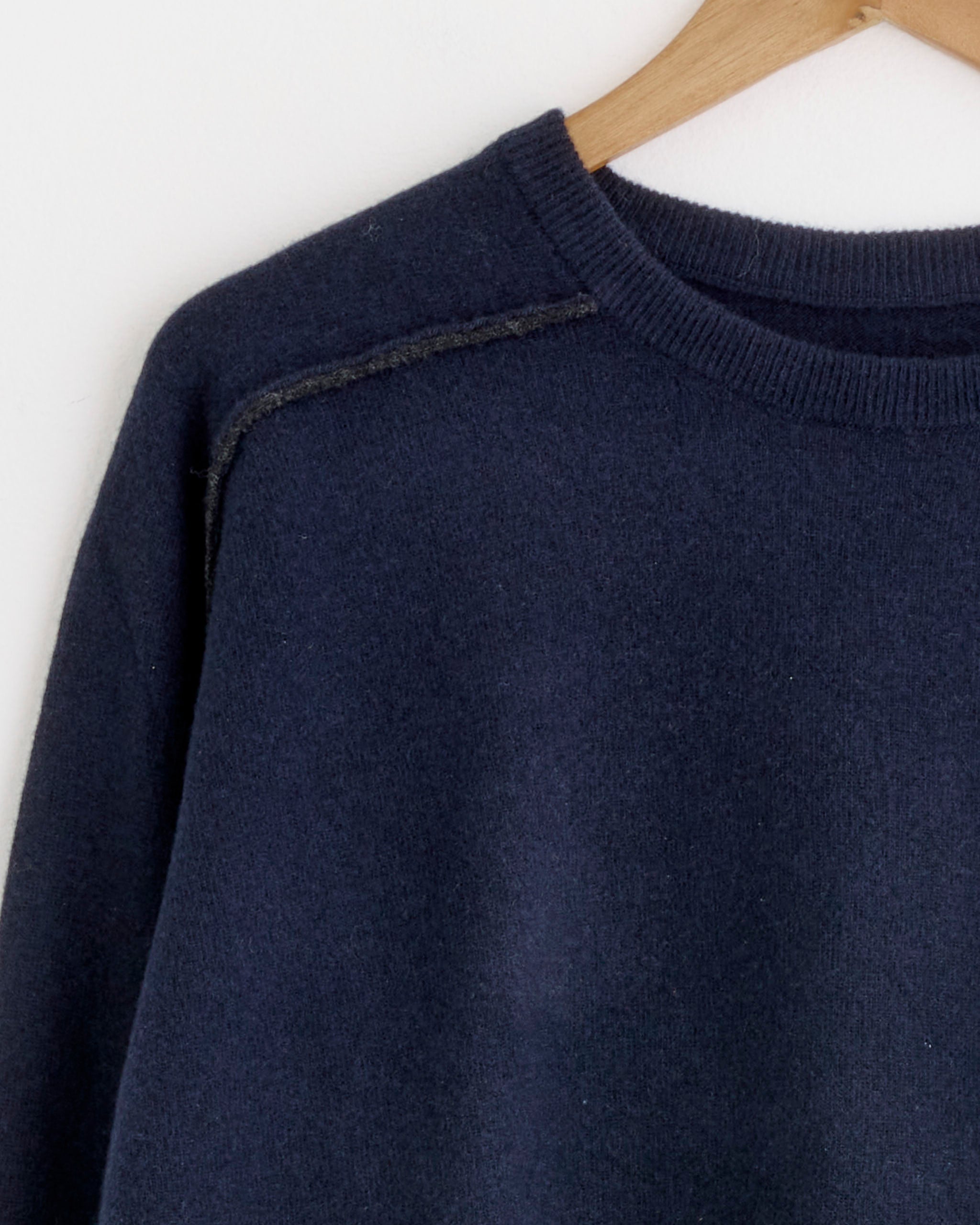 Maison Margiela Lambswool Sweater - Navy/Dark Grey / L (284535)