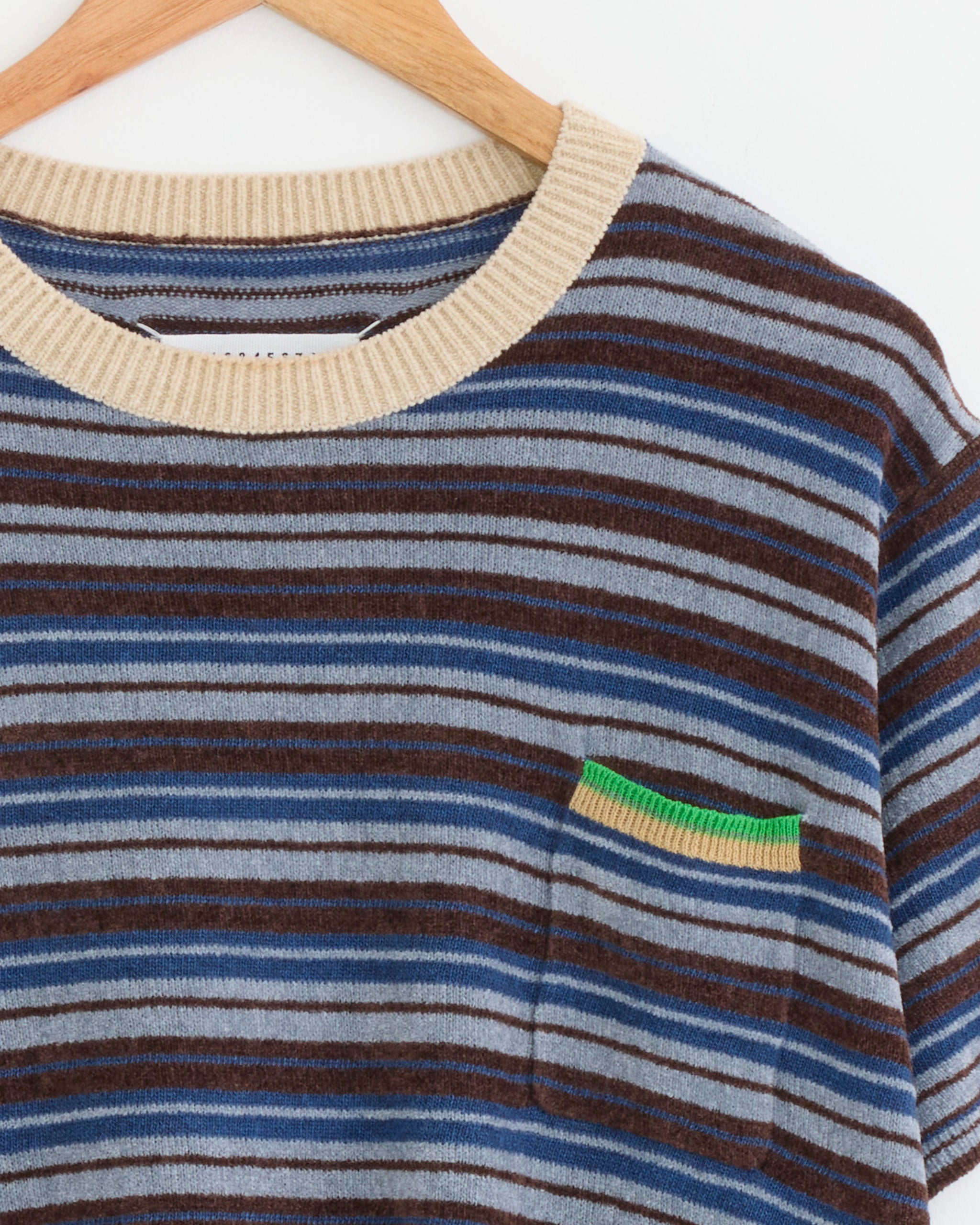 Maison Margiela Striped Knit Top - Multi / M (284536)
